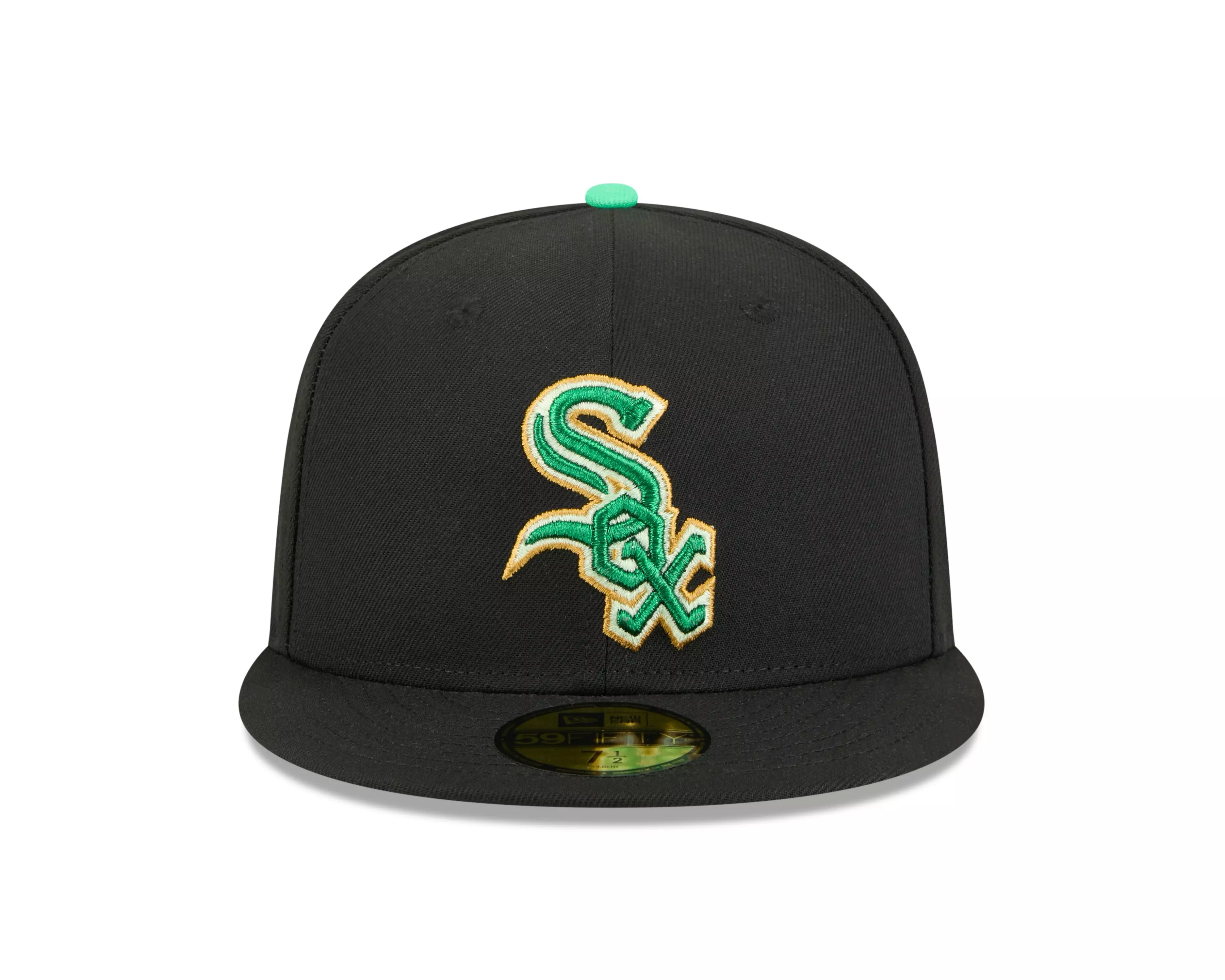 New Era Chicago White Sox 59FIFTY St. Paddy's Fitted Hat-Black/Green - BLACK/GREEN