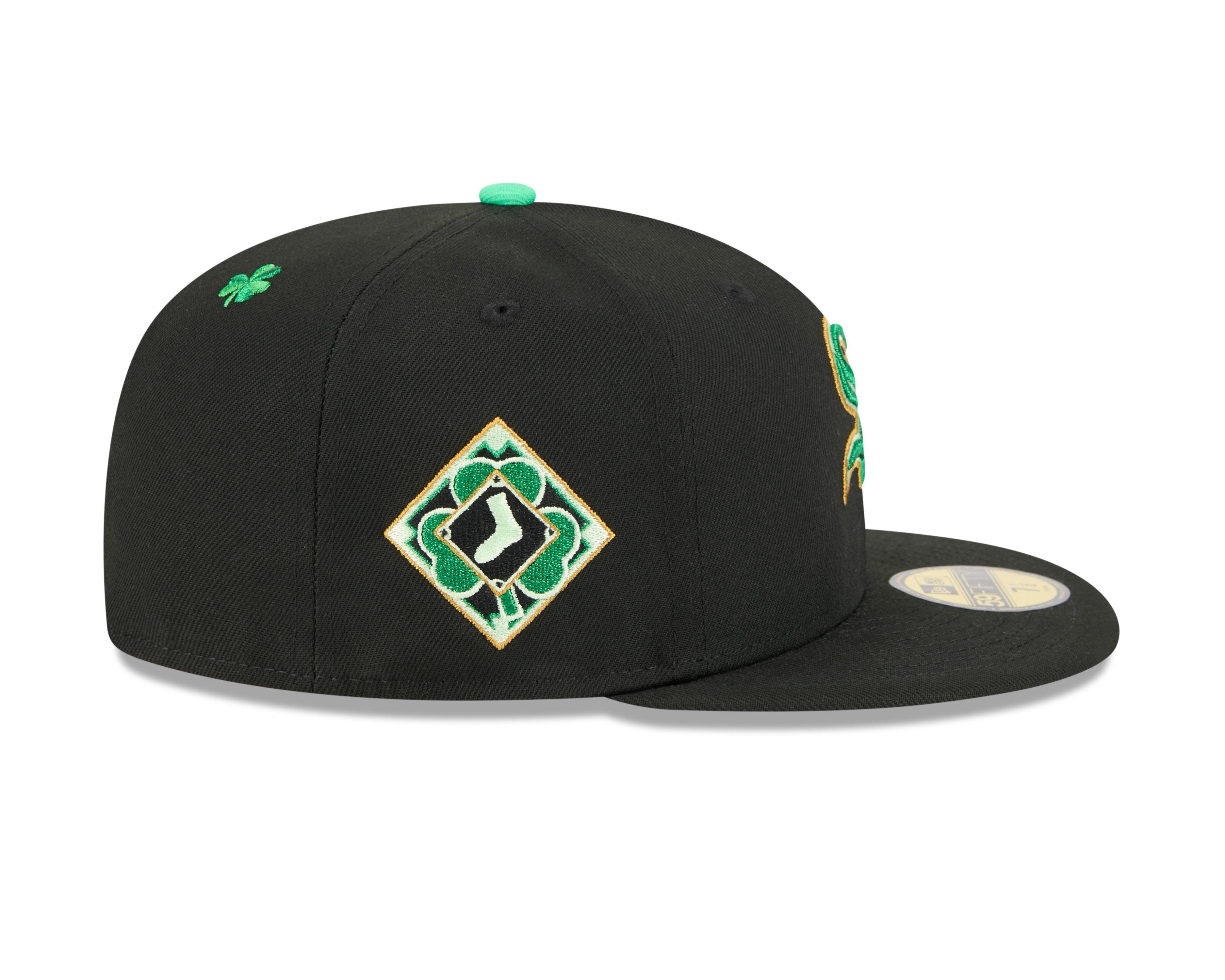 New Era Chicago White Sox 59FIFTY St. Paddy's Fitted Hat-Black/Green - BLACK/GREEN Thumbnail View 6