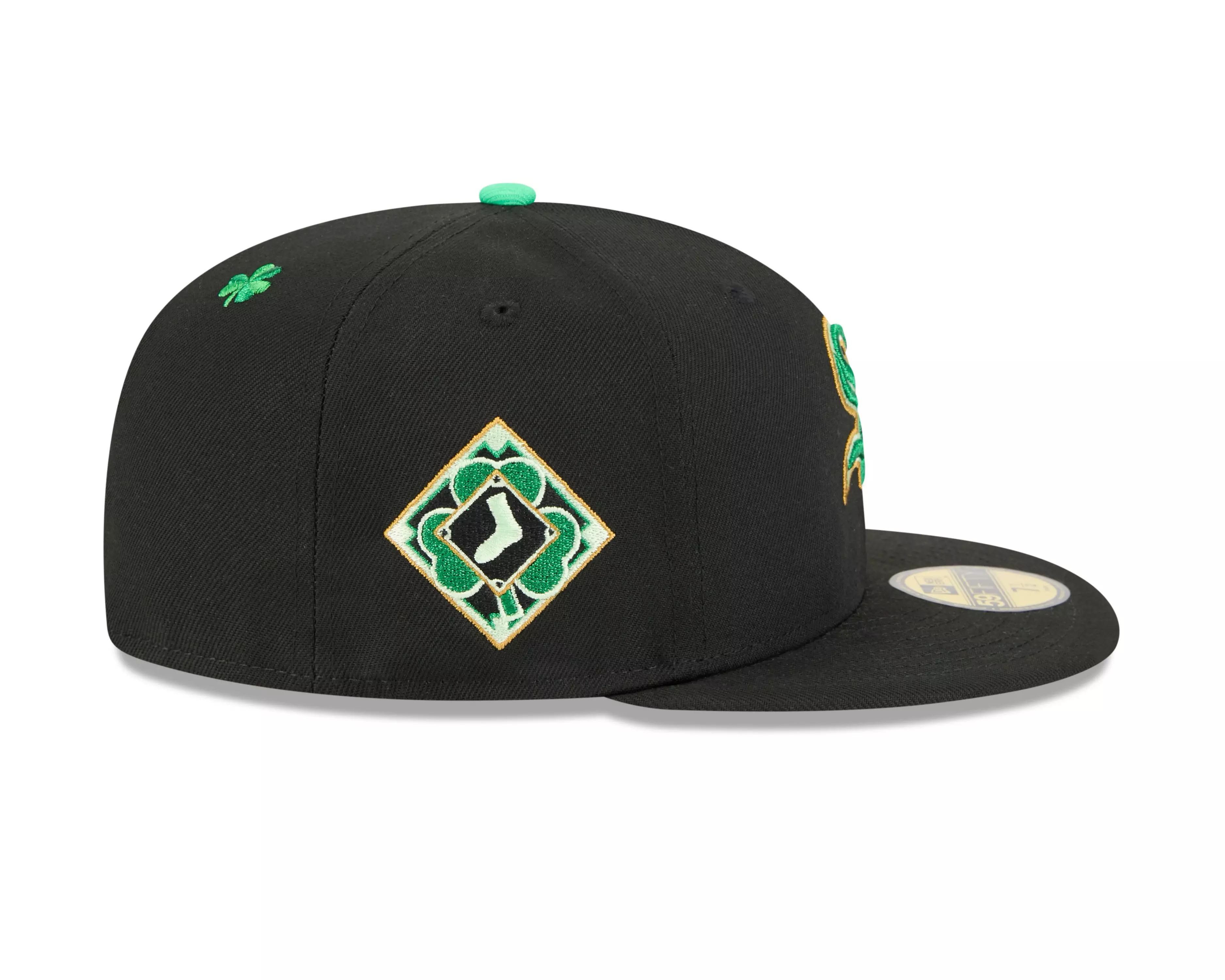 New Era Chicago White Sox 59FIFTY St. Paddy's Fitted Hat-Black/Green - BLACK/GREEN