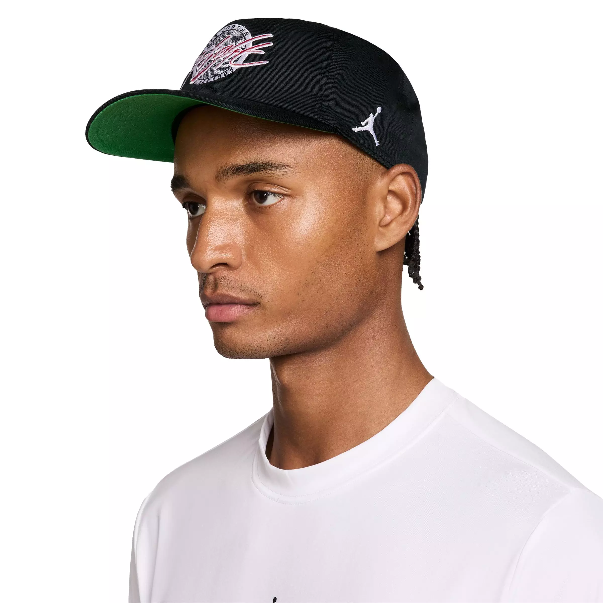Jordan Flight 5 Panel Snapback Cap-Black - BLACK