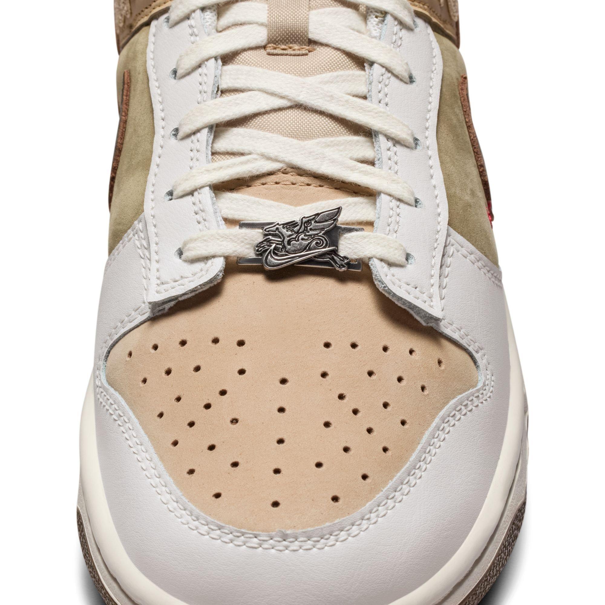 Nike Dunk Low "Linen/Dark Hazel/Phantom/Neutral Olive" Men's Shoe - WHITE/BROWN Thumbnail View 12