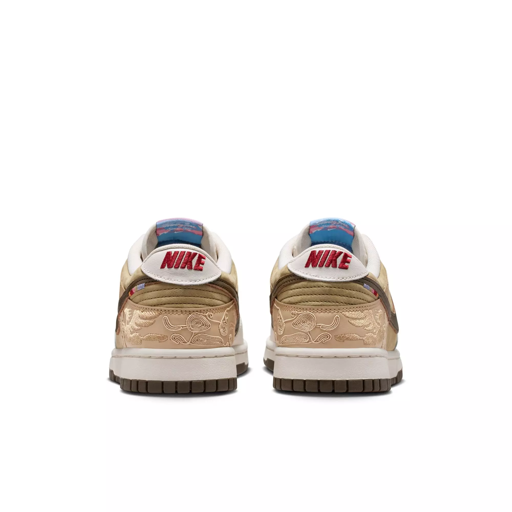 Nike Dunk Low "Linen/Dark Hazel/Phantom/Neutral Olive" Men's Shoe - WHITE/BROWN