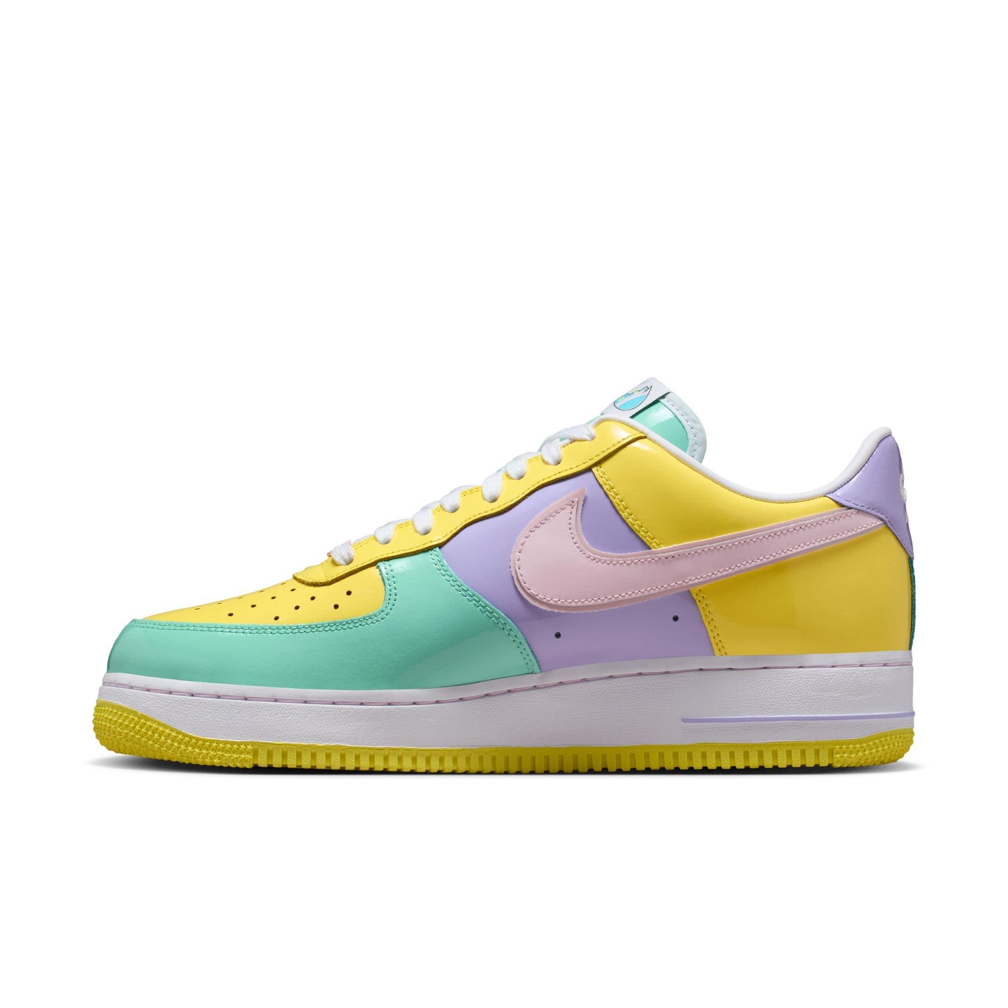 Nike Air Force 1 "Easter" Men's Shoe - MINT/YELLOW/PINK Thumbnail View 9