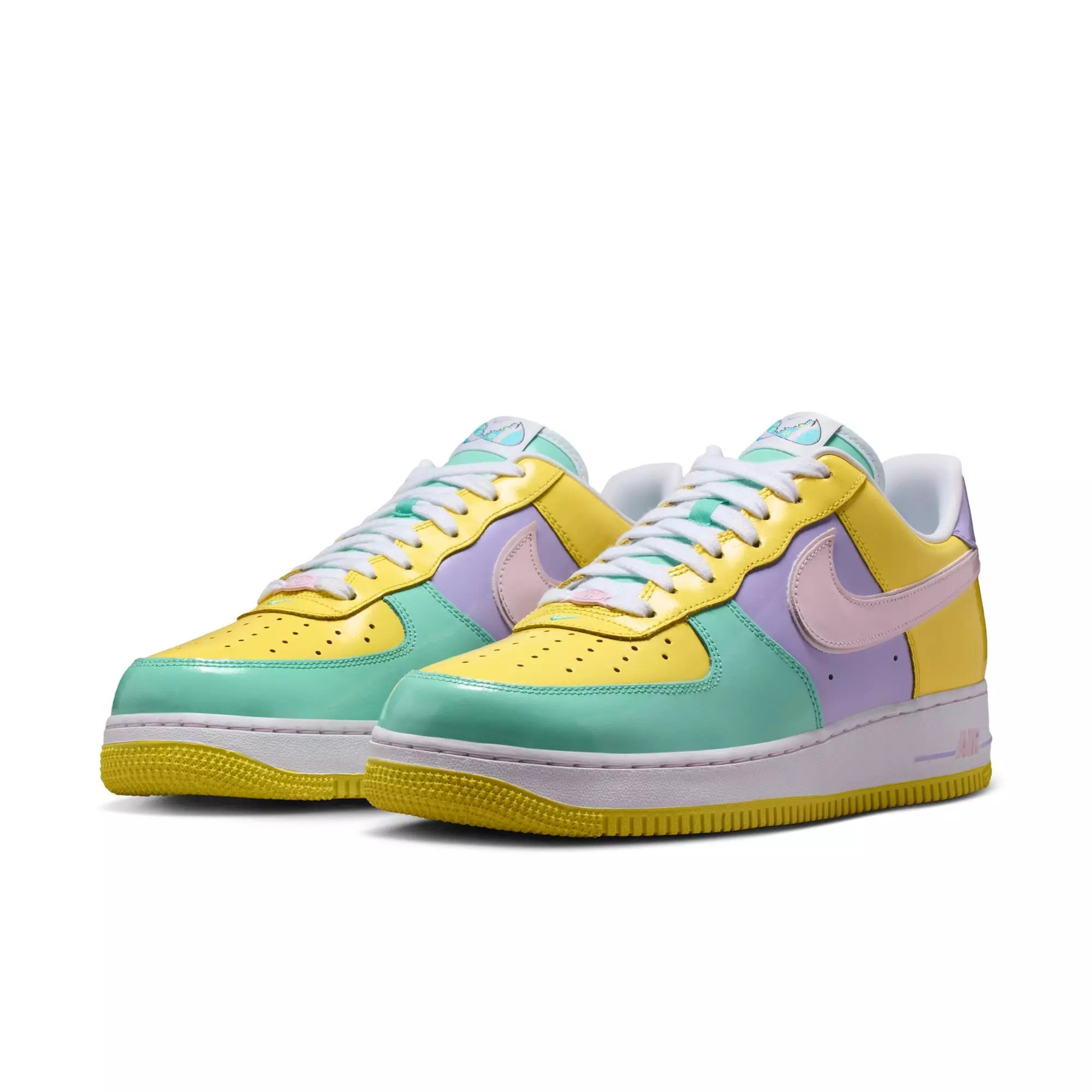 Nike Air Force 1 "Easter" Men's Shoe - MINT/YELLOW/PINK
