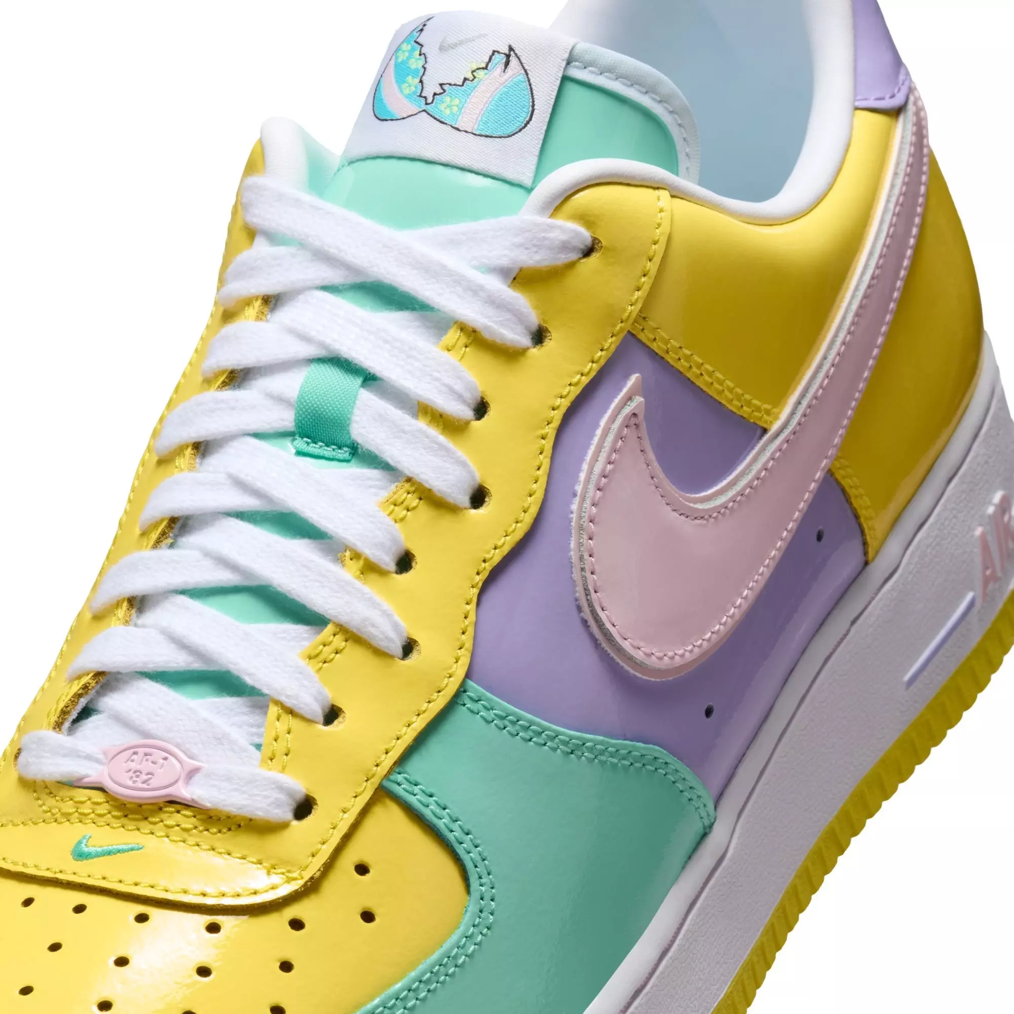 Nike Air Force 1 "Easter" Men's Shoe - MINT/YELLOW/PINK