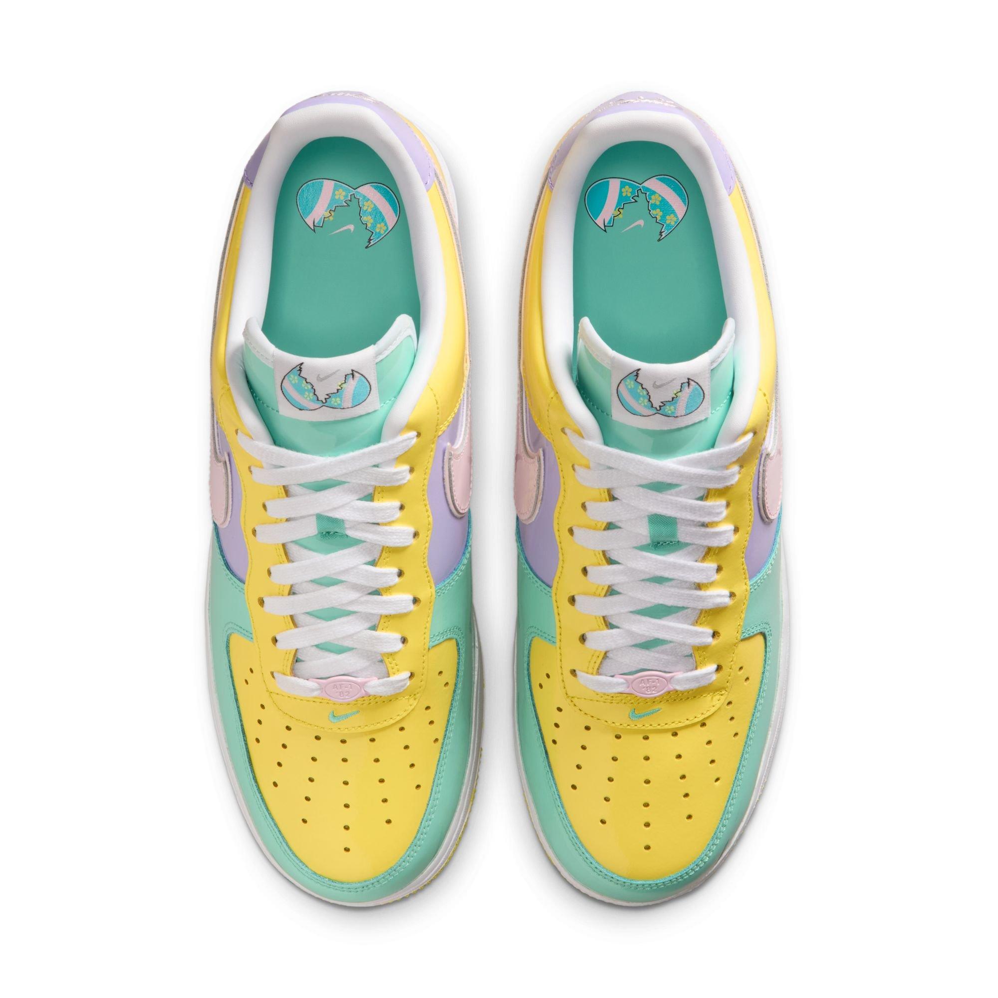 Nike Air Force 1 "Easter" Men's Shoe - MINT/YELLOW/PINK Thumbnail View 11