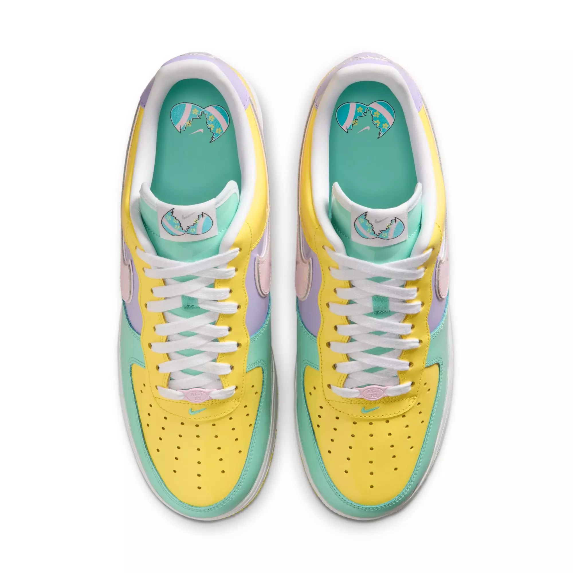 Nike Air Force 1 "Easter" Men's Shoe - MINT/YELLOW/PINK