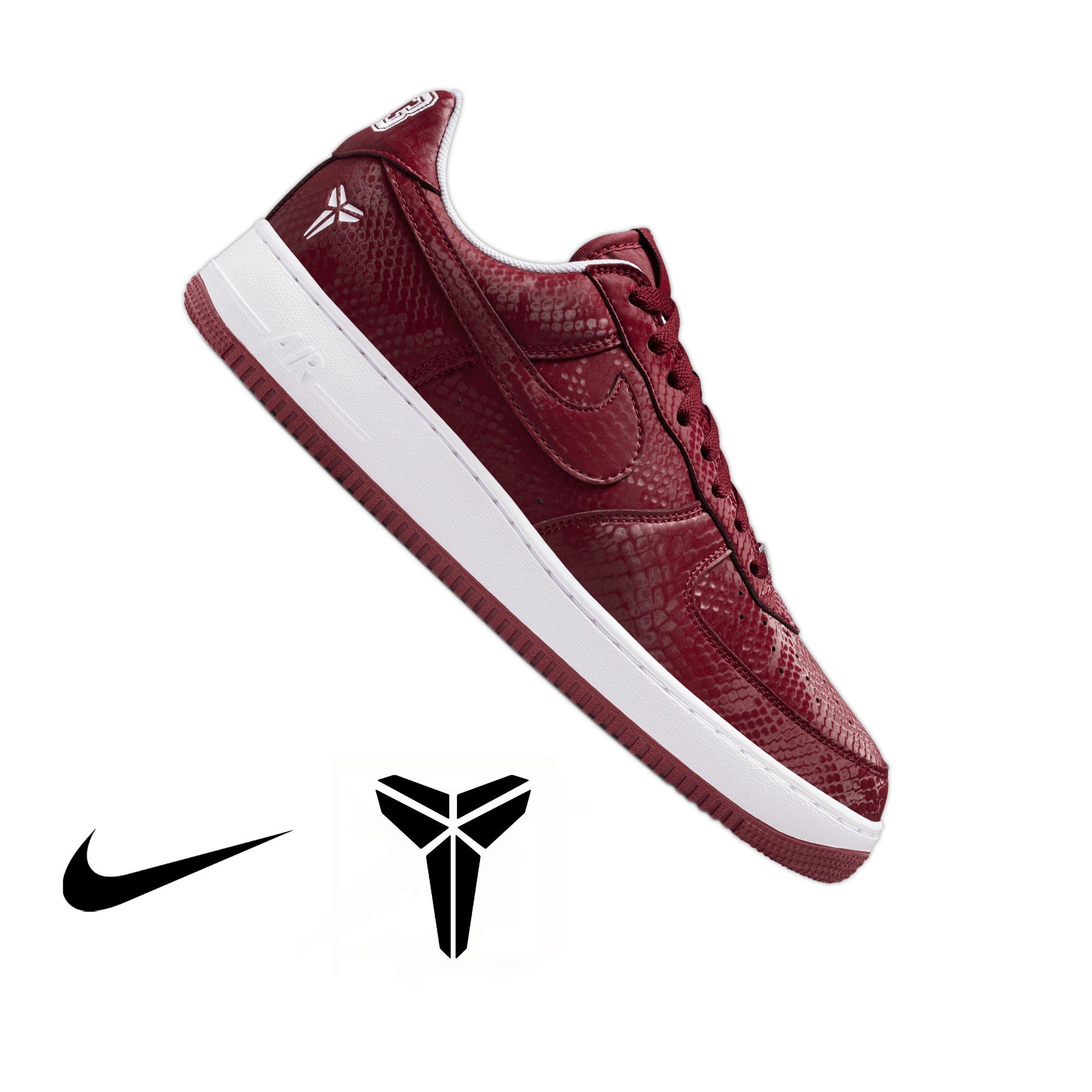 Nike Kobe Air Force 1 Low "Marion Away" Men's Shoe - TEAM RED/WHITE Thumbnail View 1