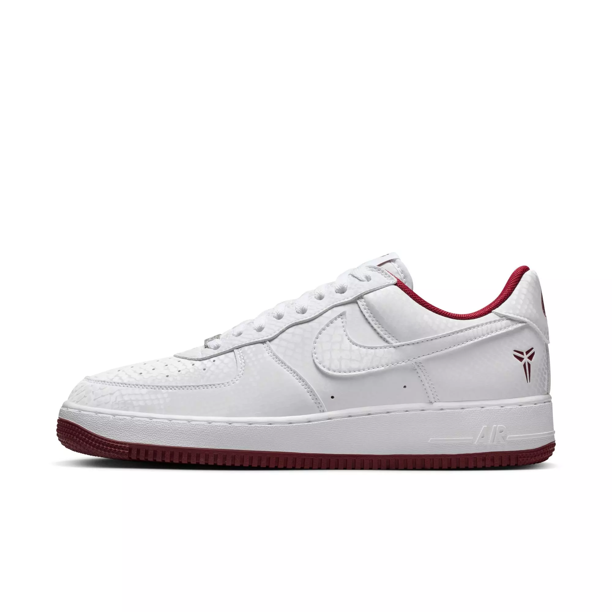 Nike Kobe Air Force 1 Low "Marion Home" Men's Shoe - WHITE/TEAM RED