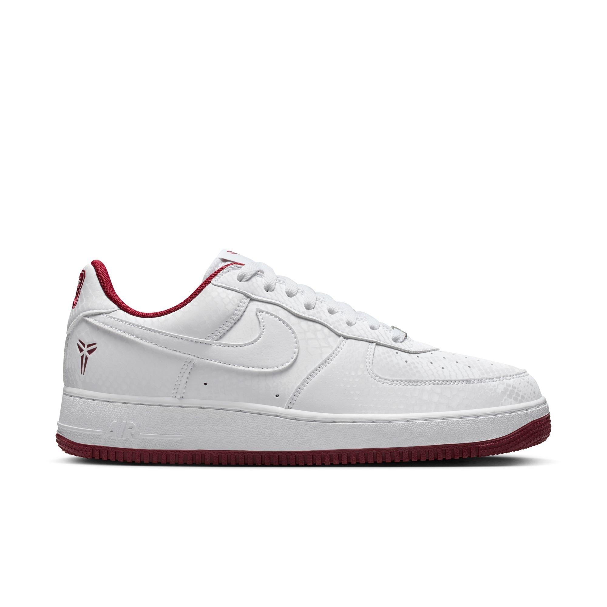 Nike Kobe Air Force 1 Low "Marion Home" Men's Shoe - WHITE/TEAM RED Thumbnail View 2