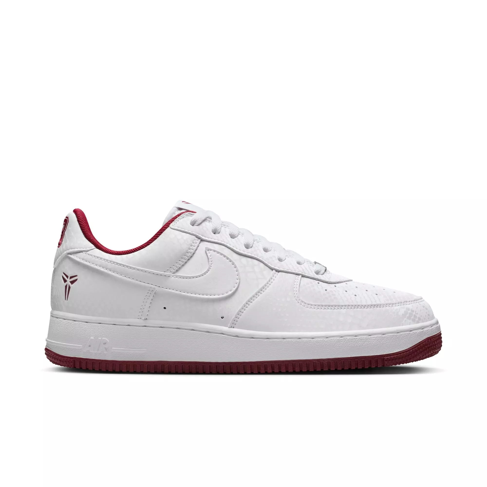 Nike Kobe Air Force 1 Low "Marion Home" Men's Shoe - WHITE/TEAM RED