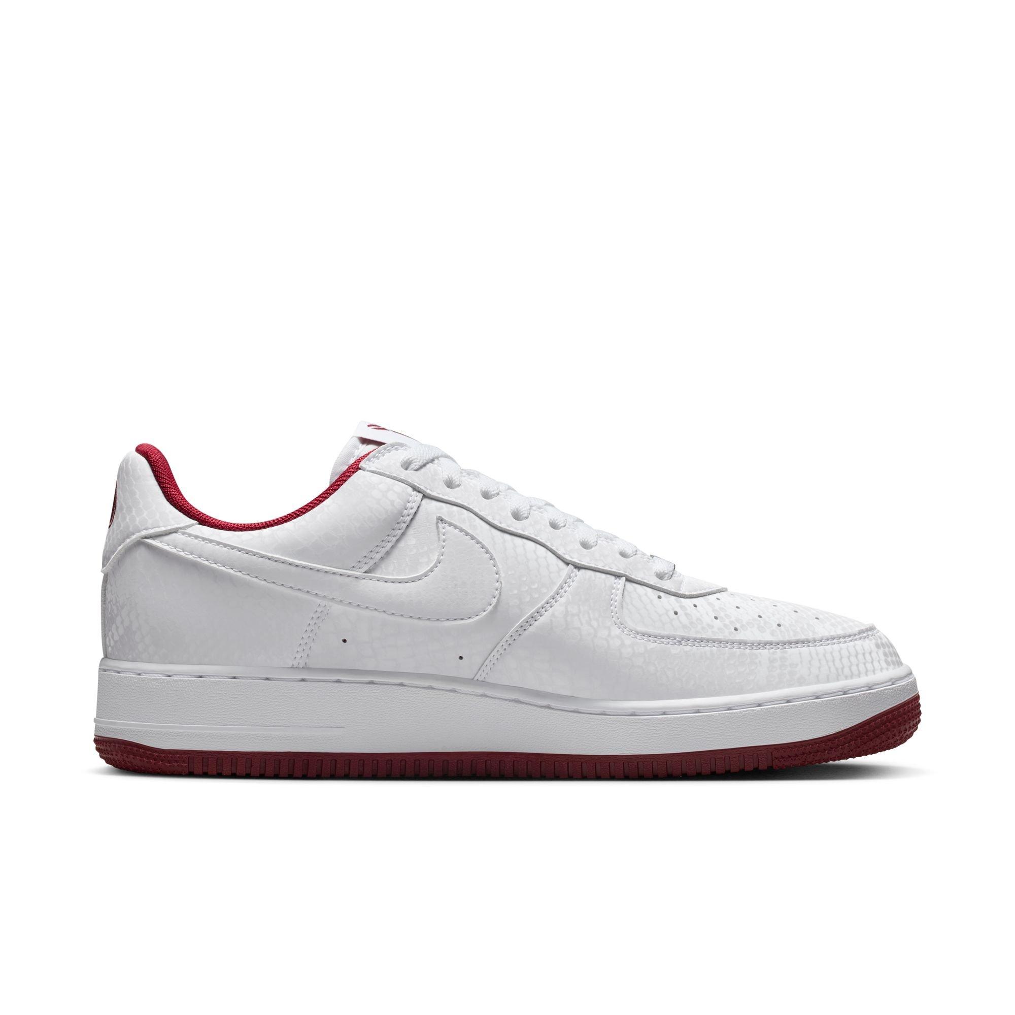 Nike Kobe Air Force 1 Low "Marion Home" Men's Shoe - WHITE/TEAM RED Thumbnail View 3