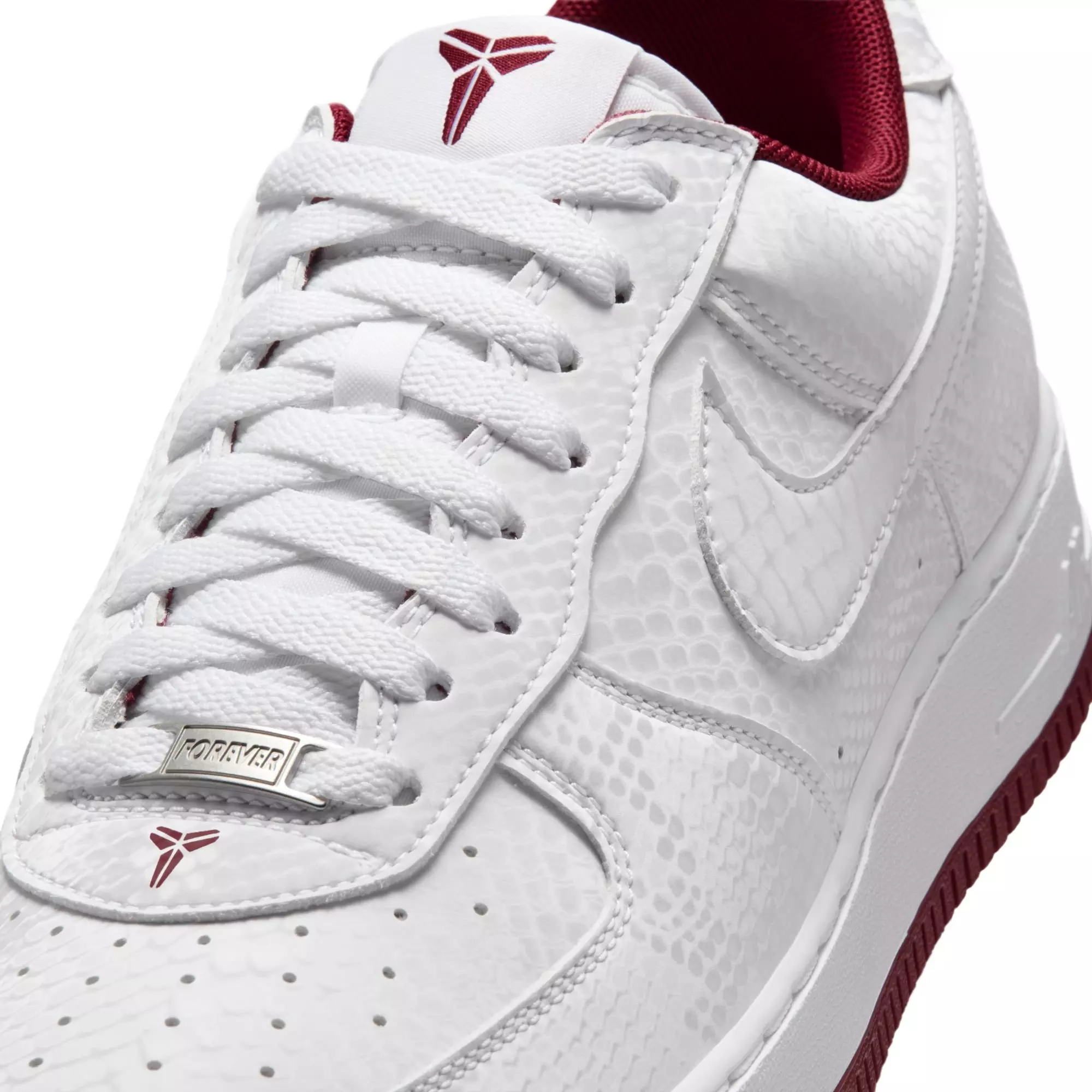 Nike Kobe Air Force 1 Low "Marion Home" Men's Shoe - WHITE/TEAM RED