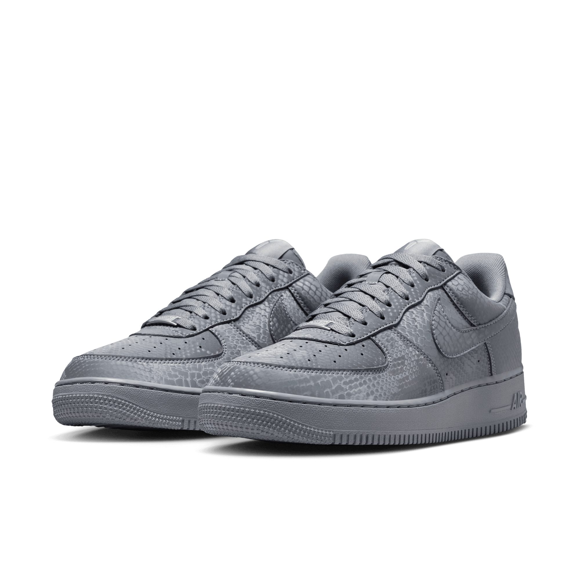 Nike Kobe Air Force 1 Low "Cool Grey/Wolf Grey" Men's Shoe - GREY Thumbnail View 5
