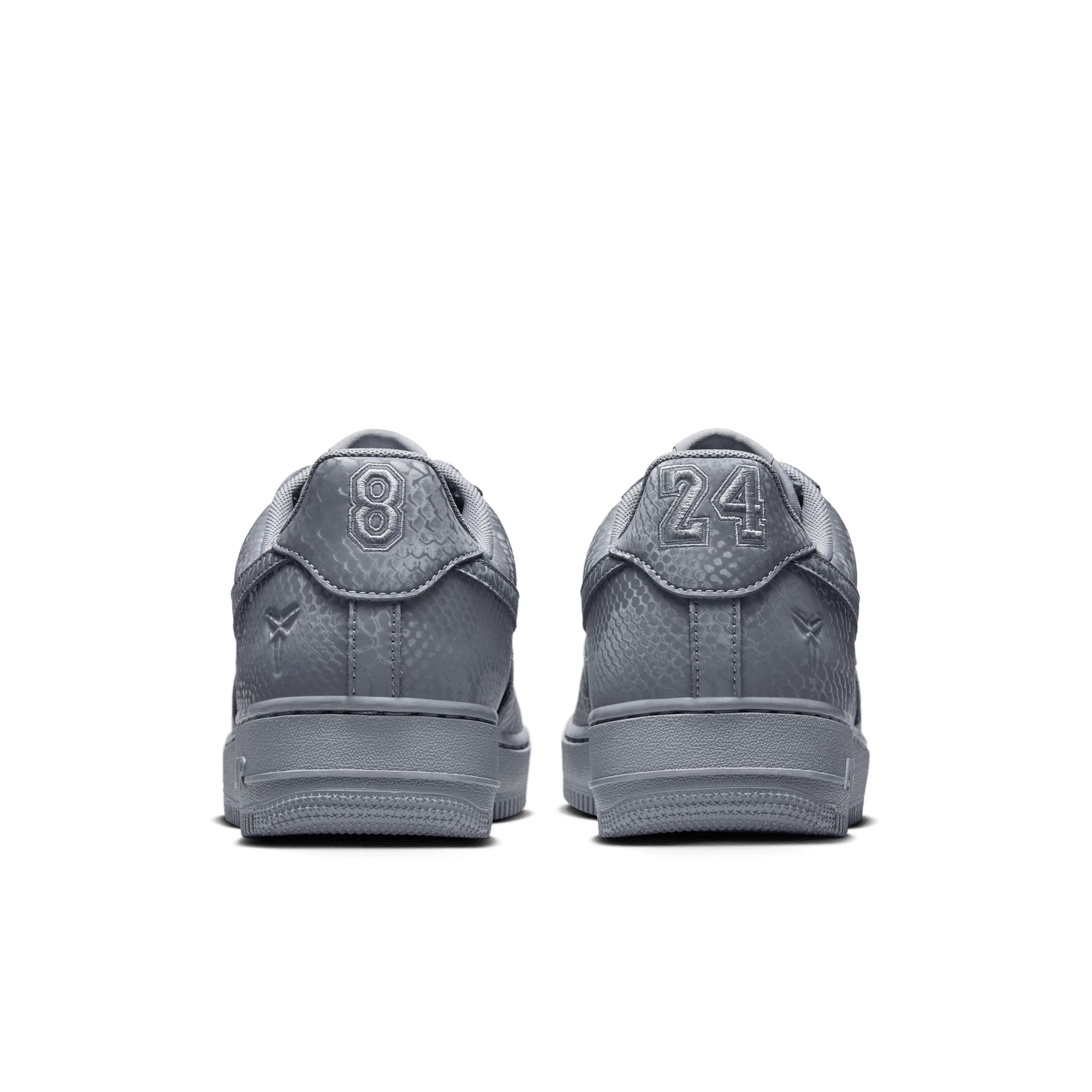 Nike Kobe Air Force 1 Low "Cool Grey/Wolf Grey" Men's Shoe - GREY Thumbnail View 7