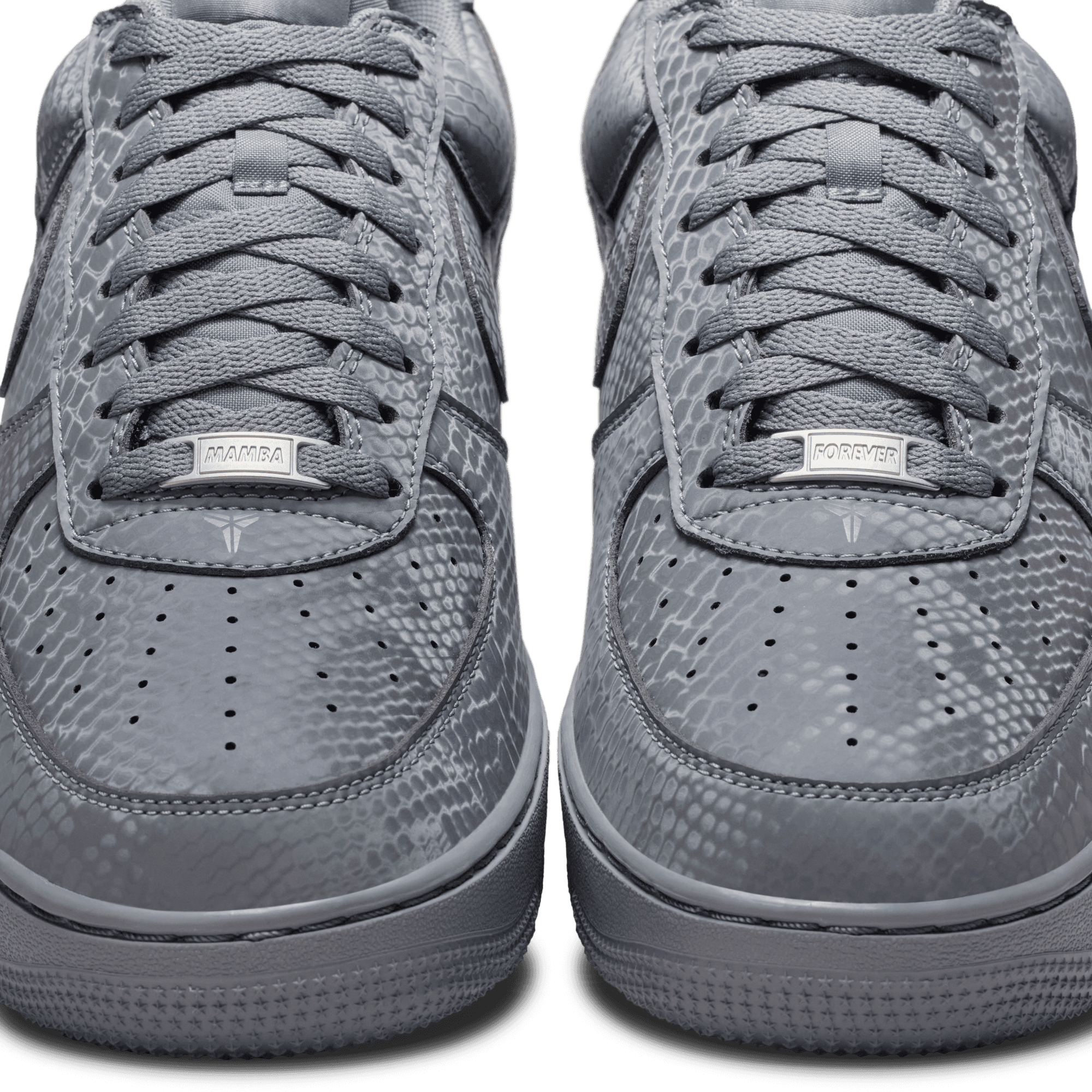 Nike Kobe Air Force 1 Low "Cool Grey/Wolf Grey" Men's Shoe - GREY Thumbnail View 8