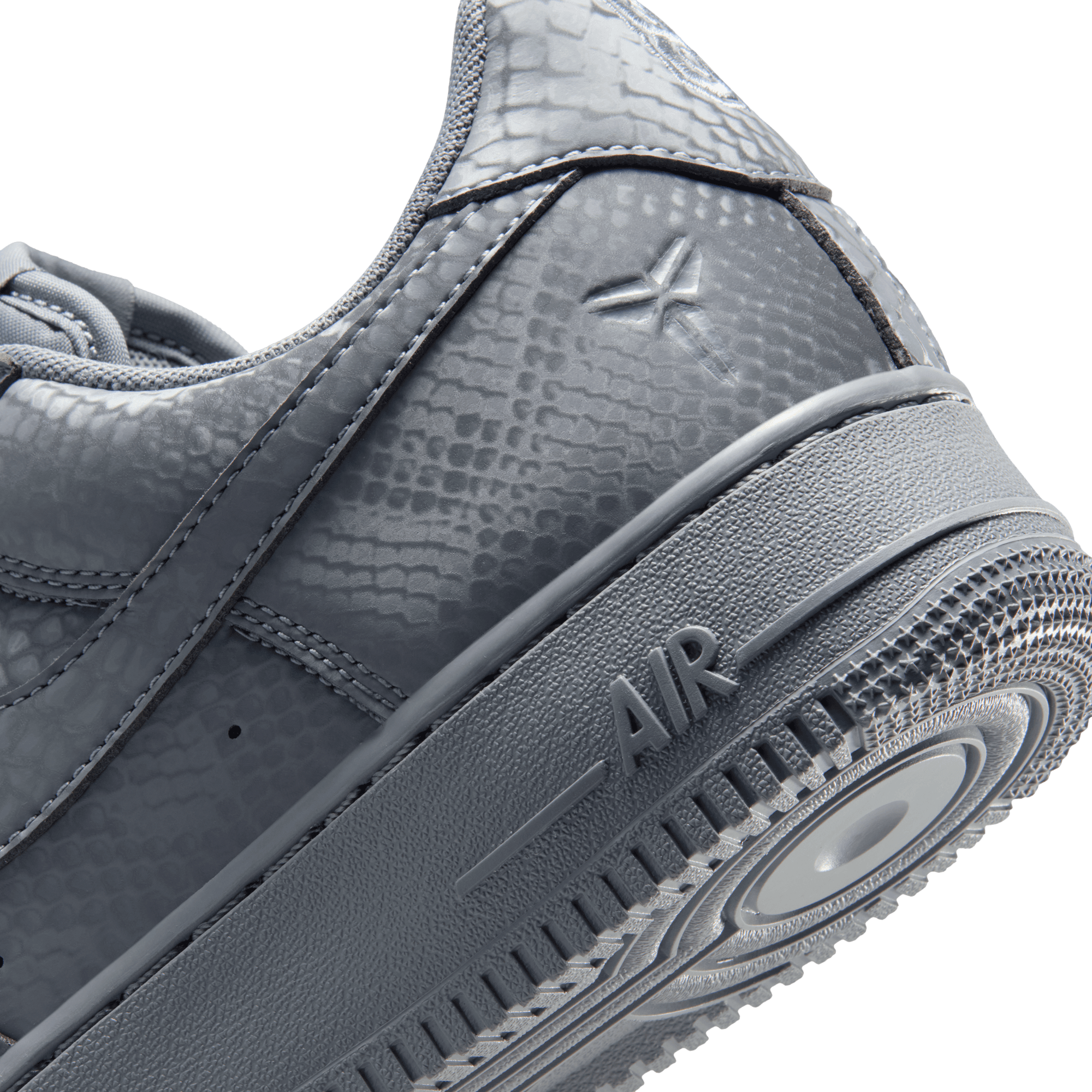 Nike Kobe Air Force 1 Low "Cool Grey/Wolf Grey" Men's Shoe - GREY Thumbnail View 11