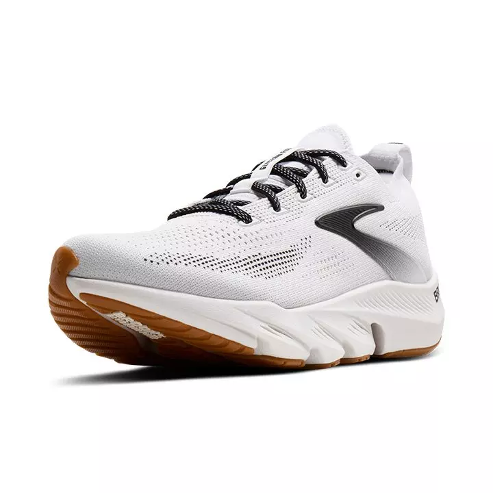 Brooks Glycerin Flex "White/Black/Gum" Men's Running Shoe - WHITE/BLACK