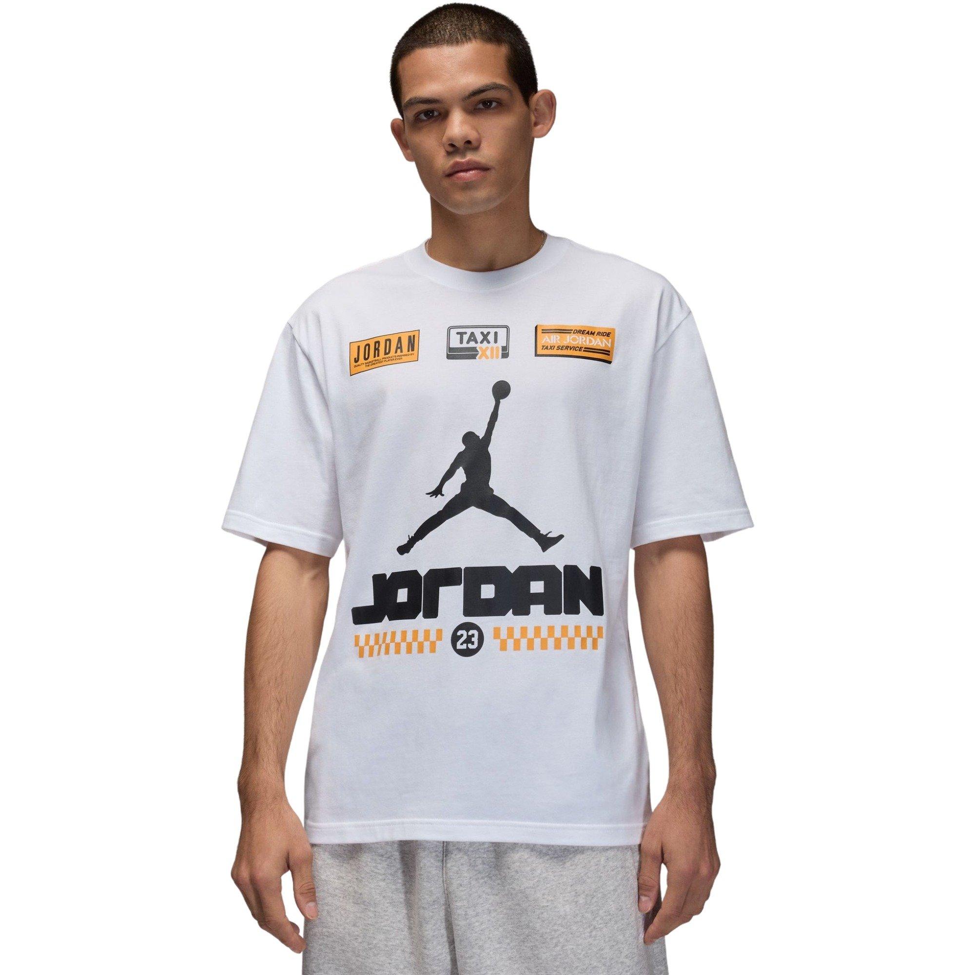 Jordan Men's AJ12 Taxi Tee - WHITE Thumbnail View 1