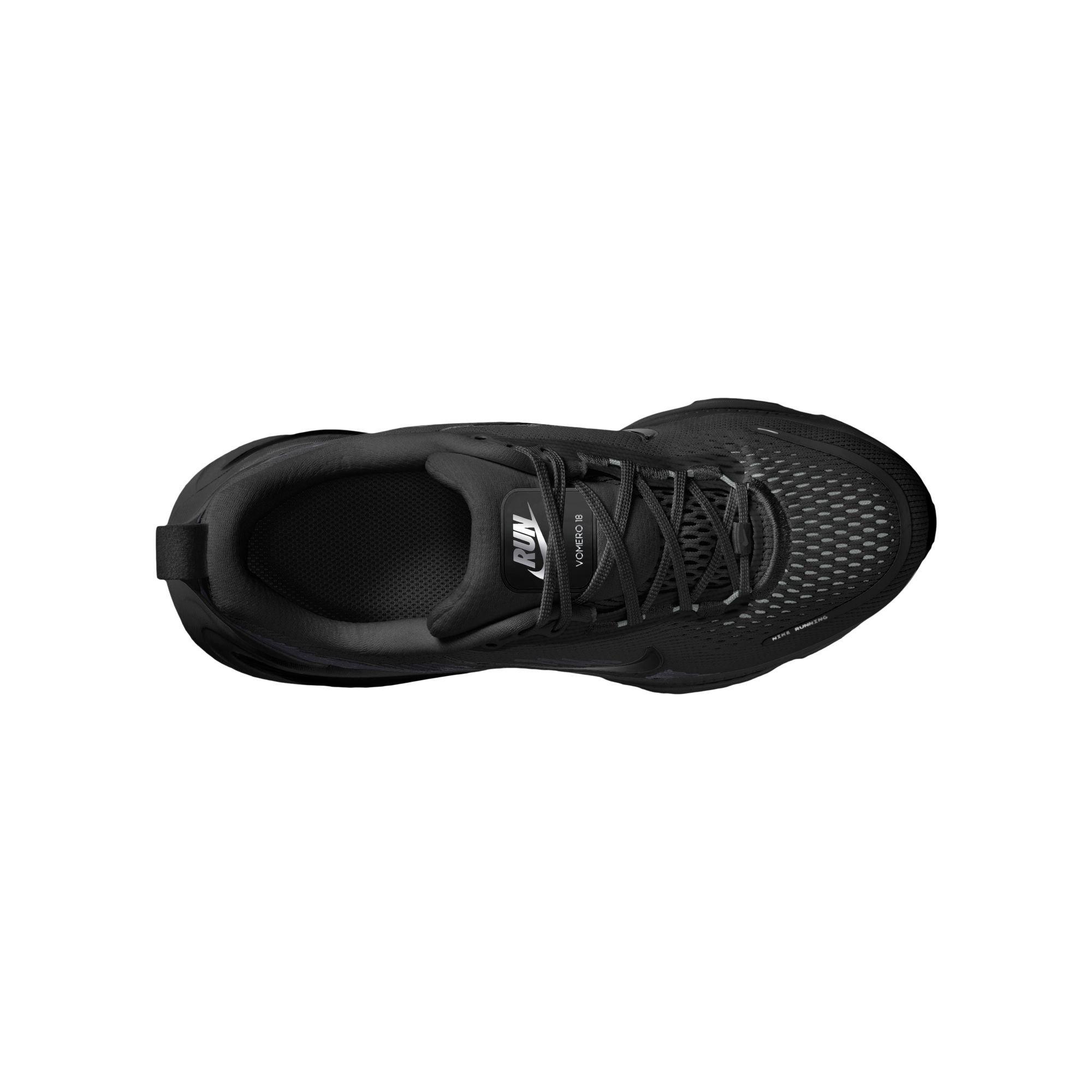 Nike Vomero 18 "Black/Dk Smoke Grey/Lt Smoke Grey" Grade School Boys' Road Running Shoe - BLACK Thumbnail View 8