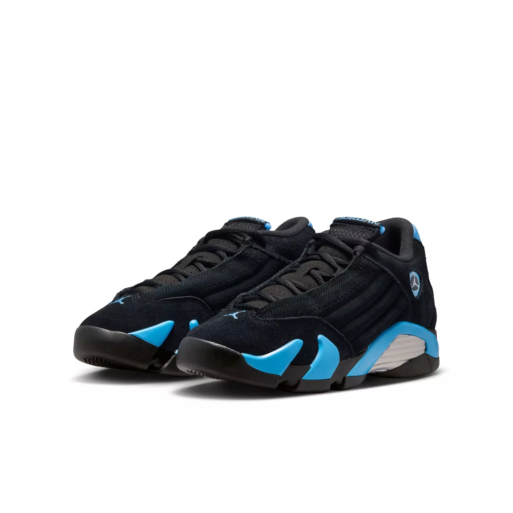 Jordan 14 Retro "University Blue" Grade School Kids' Shoe - BLACK/WHITE/UNIVERSITY BLUE