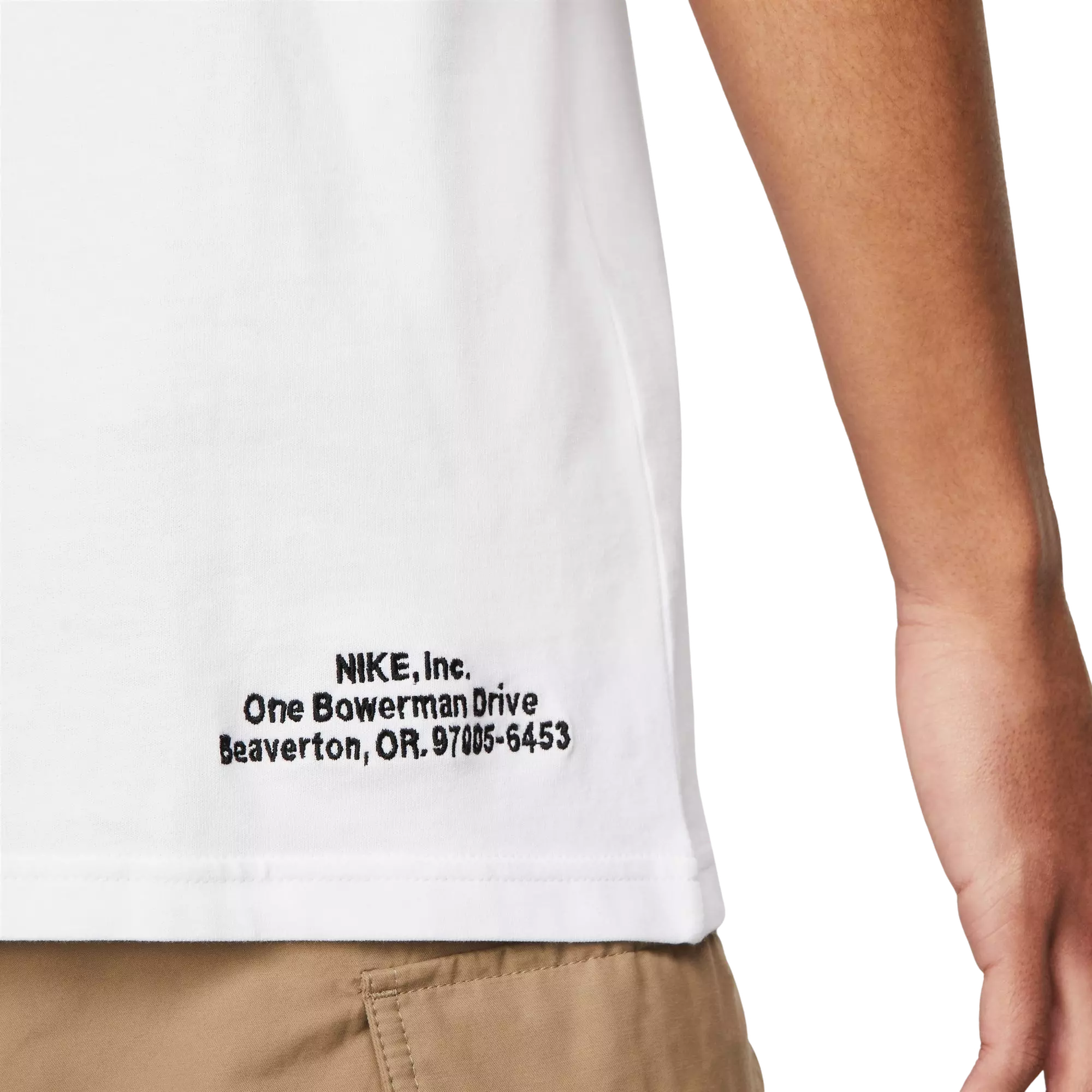 Nike Men's Sportswear Authorized Personnel Tee - White/Black - WHITE/BLACK
