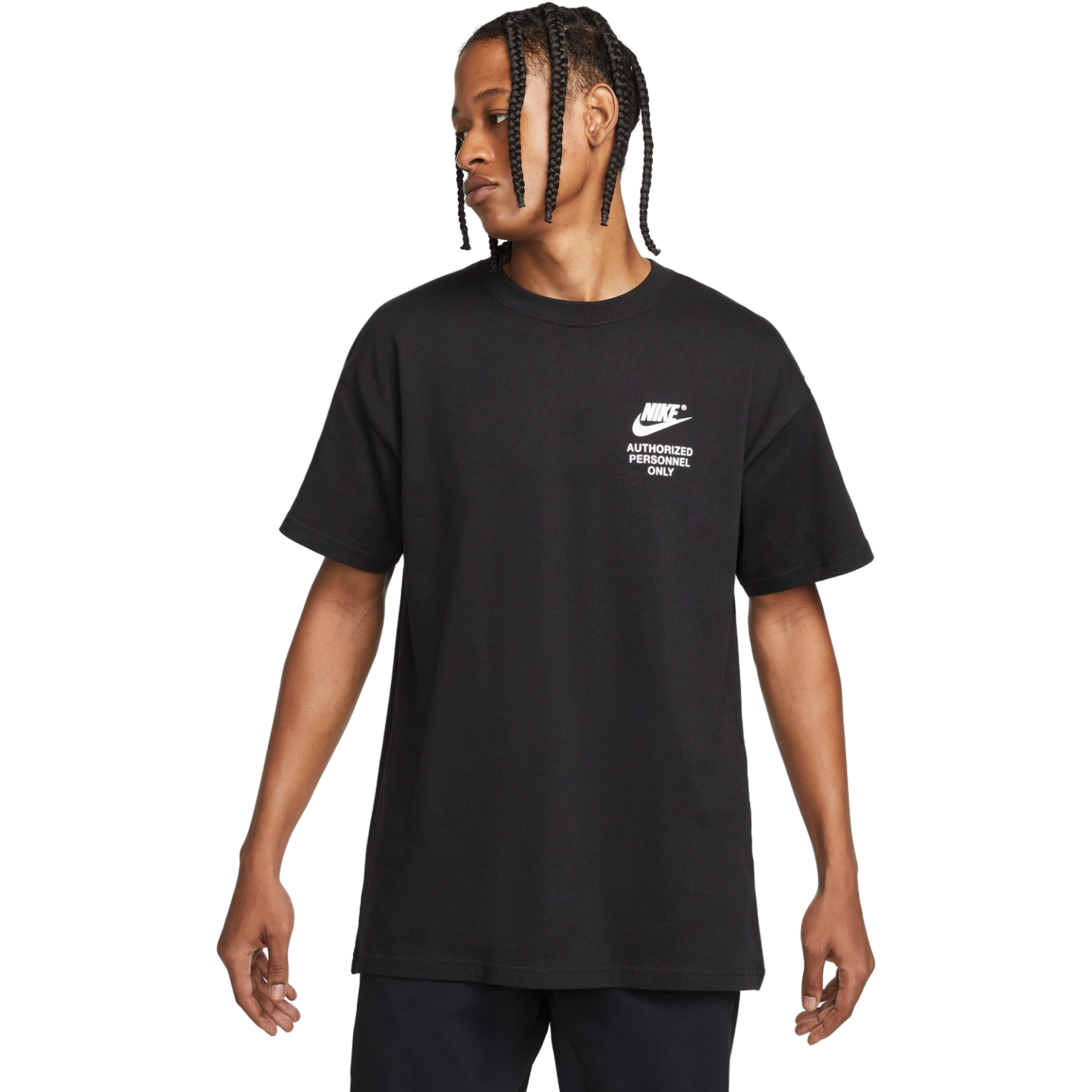 Nike Men's Sportswear Tee - Black/White - BLACK/WHITE Thumbnail View 1