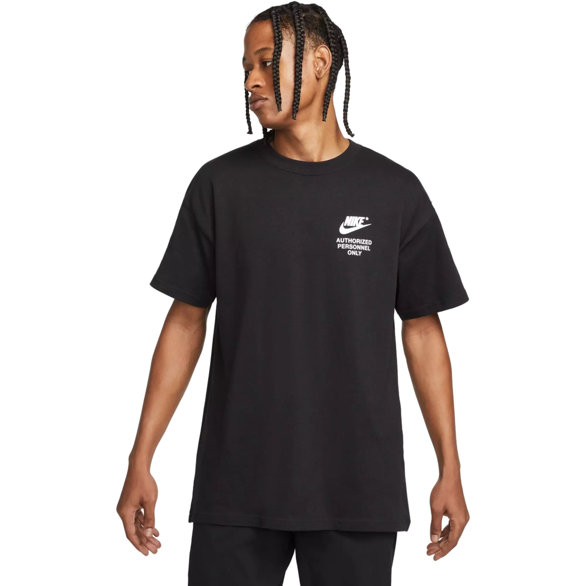 Nike Men's Sportswear Tee - Black/White - BLACK/WHITE