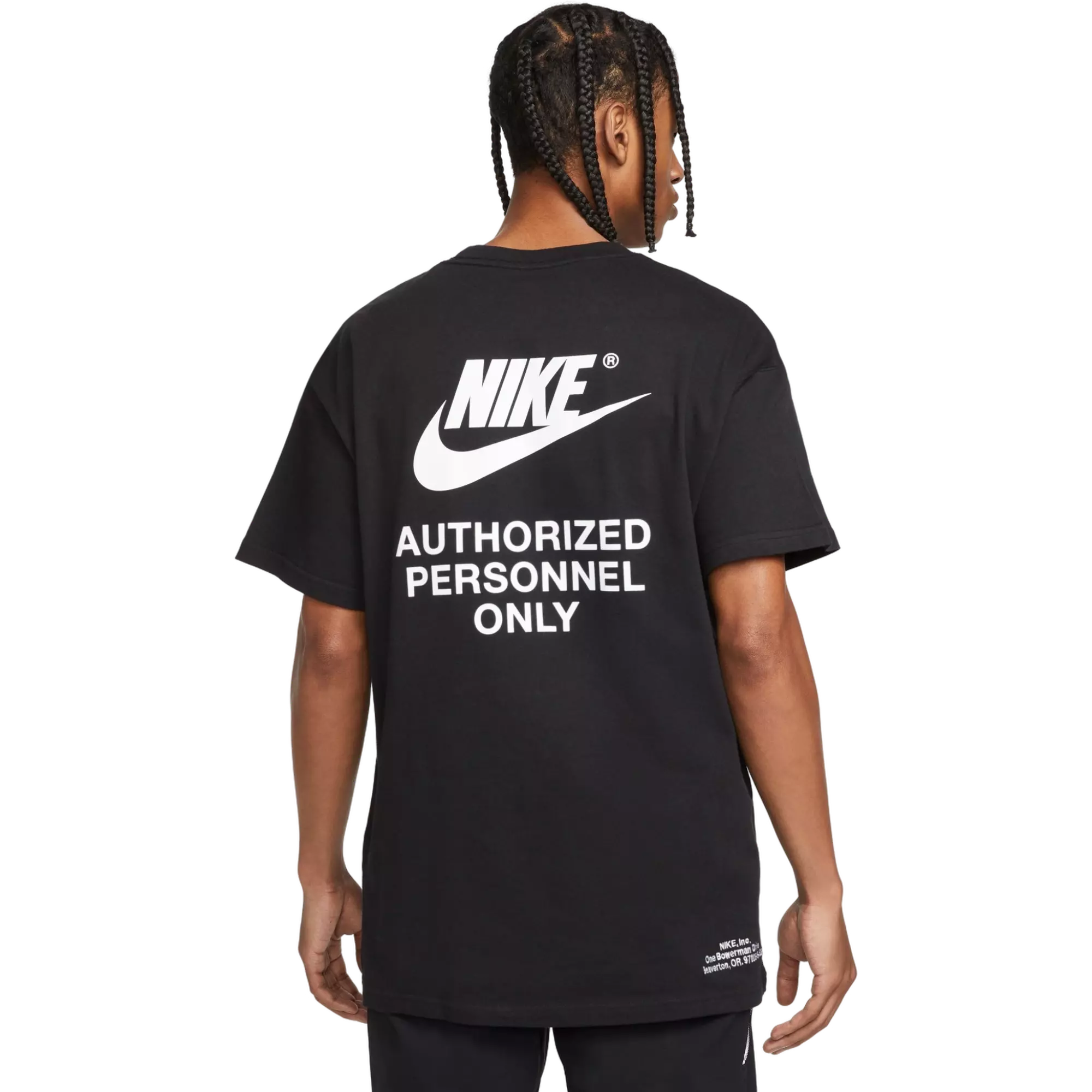 Nike Men's Sportswear Tee - Black/White - BLACK/WHITE