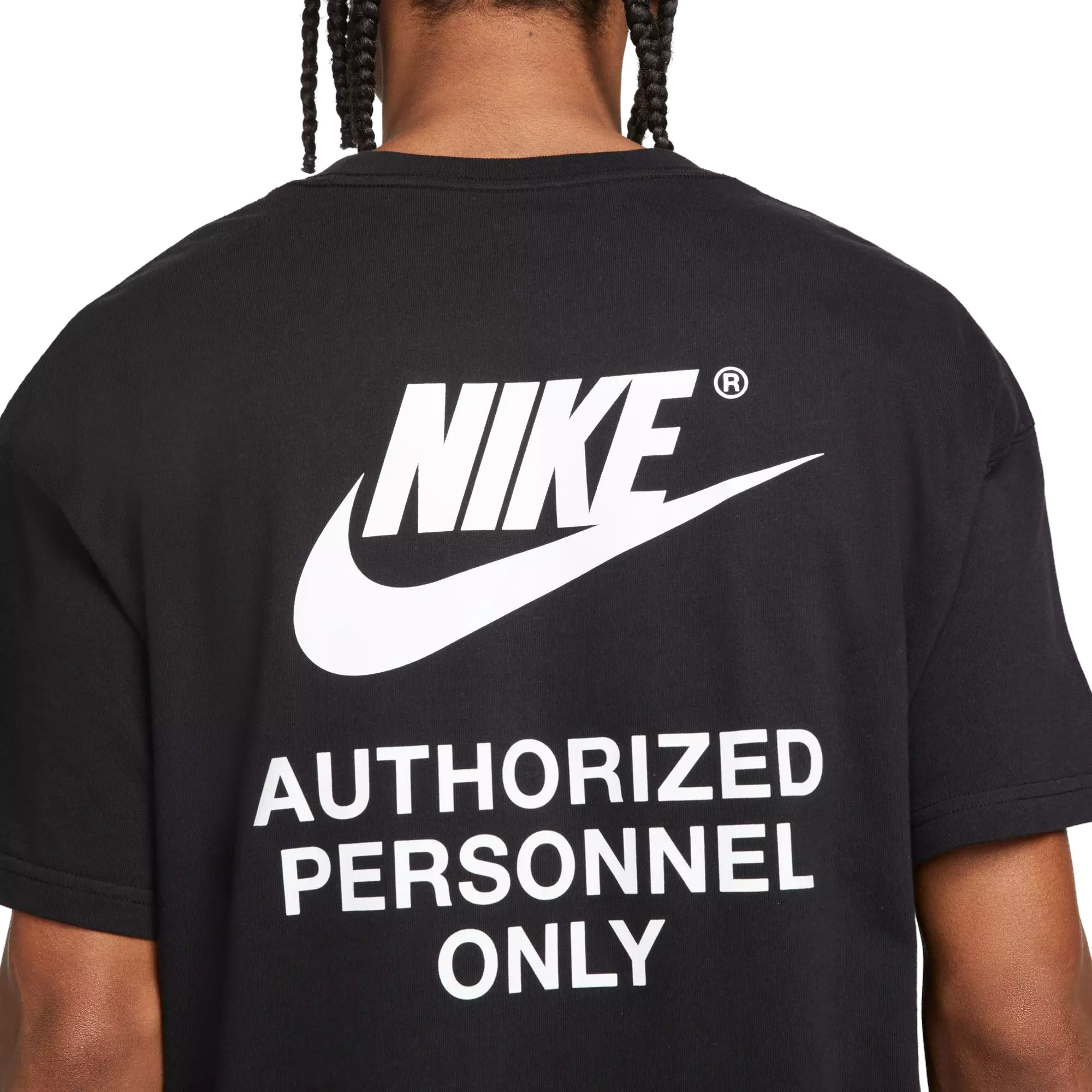 Nike Men's Sportswear Tee - Black/White - BLACK/WHITE