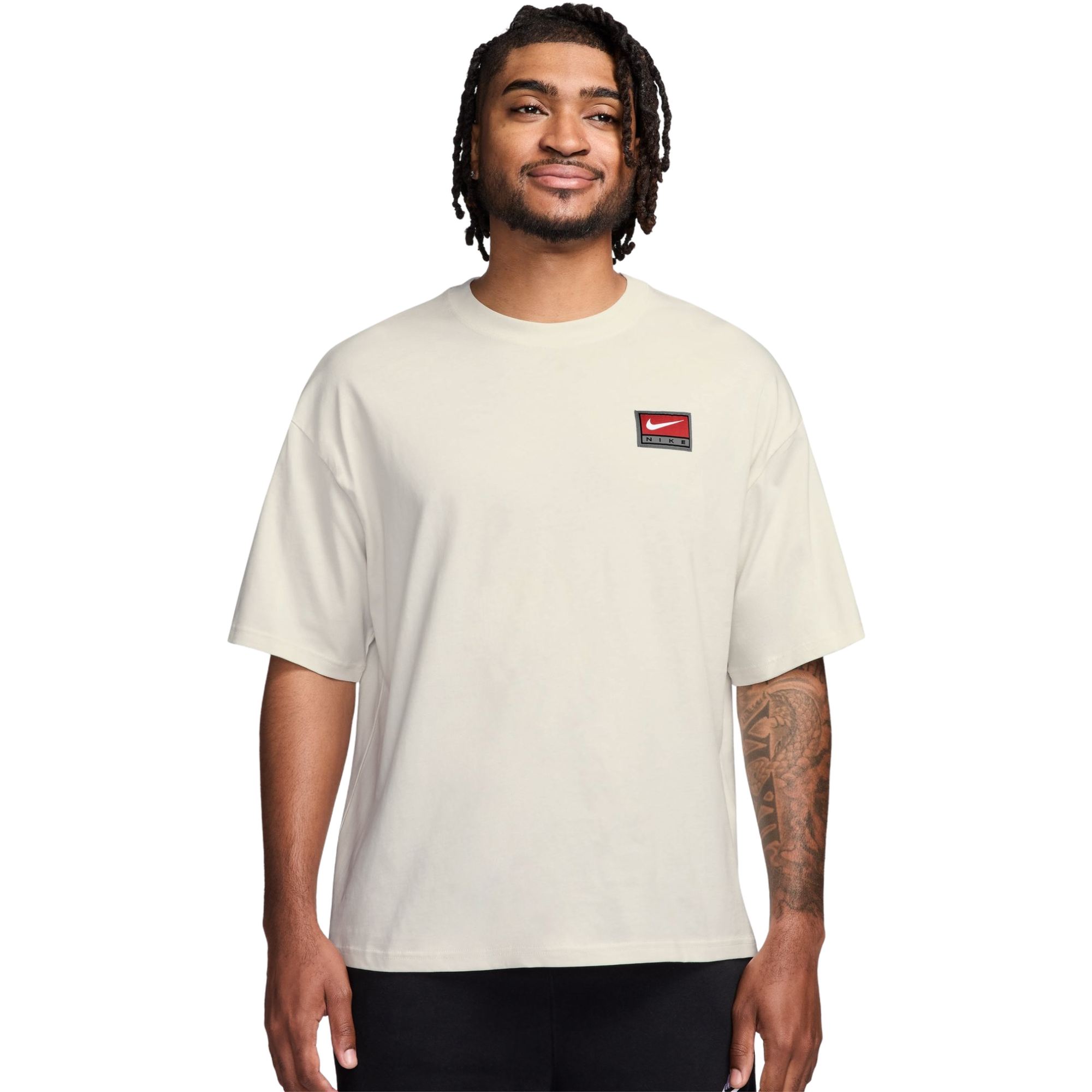 Nike Men's Boxy Knit Top - Phantom - SAIL Thumbnail View 1