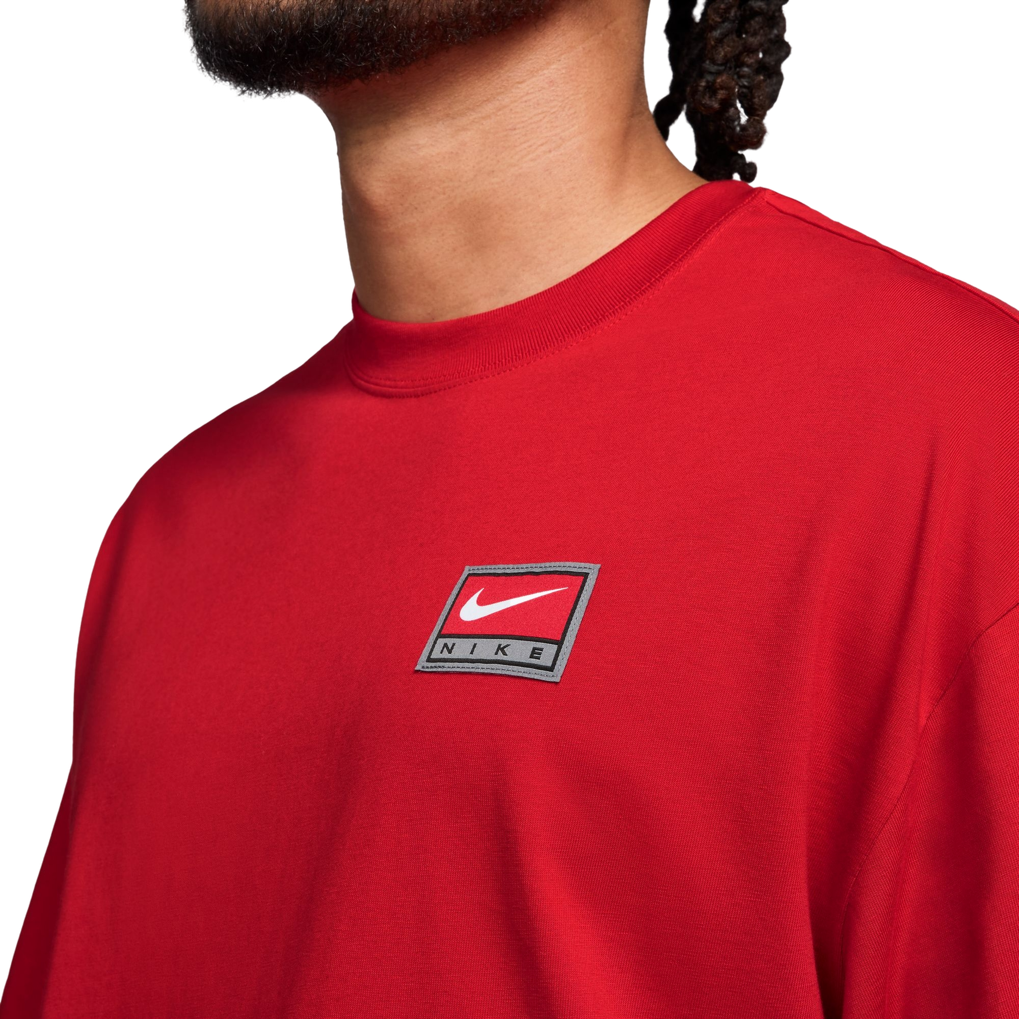 Nike Men's Boxy Knit Top - University Red - RED Thumbnail View 3