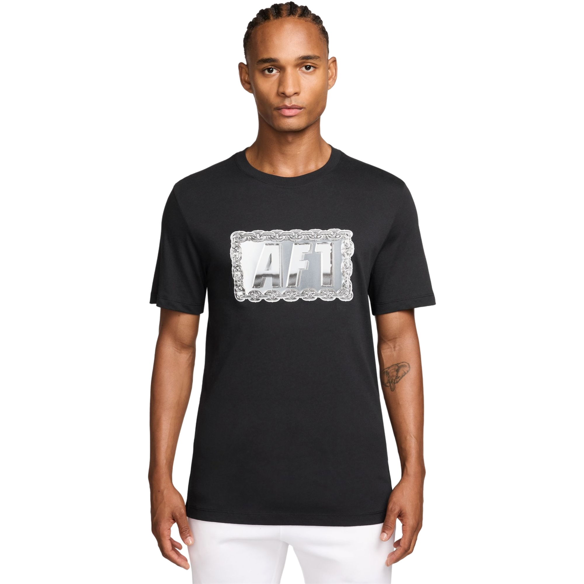 Nike Men's Sportswear AF1 Graphic Tee - BLACK Thumbnail View 1