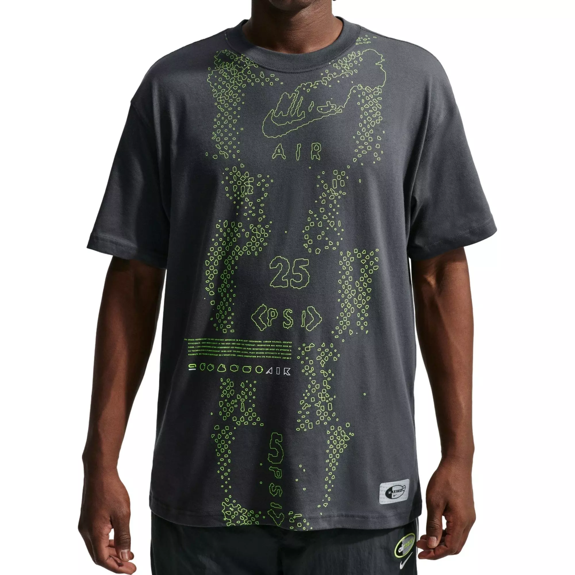 Nike Men's Sportswear Max90 Tee - Dark Grey - DARK GREY