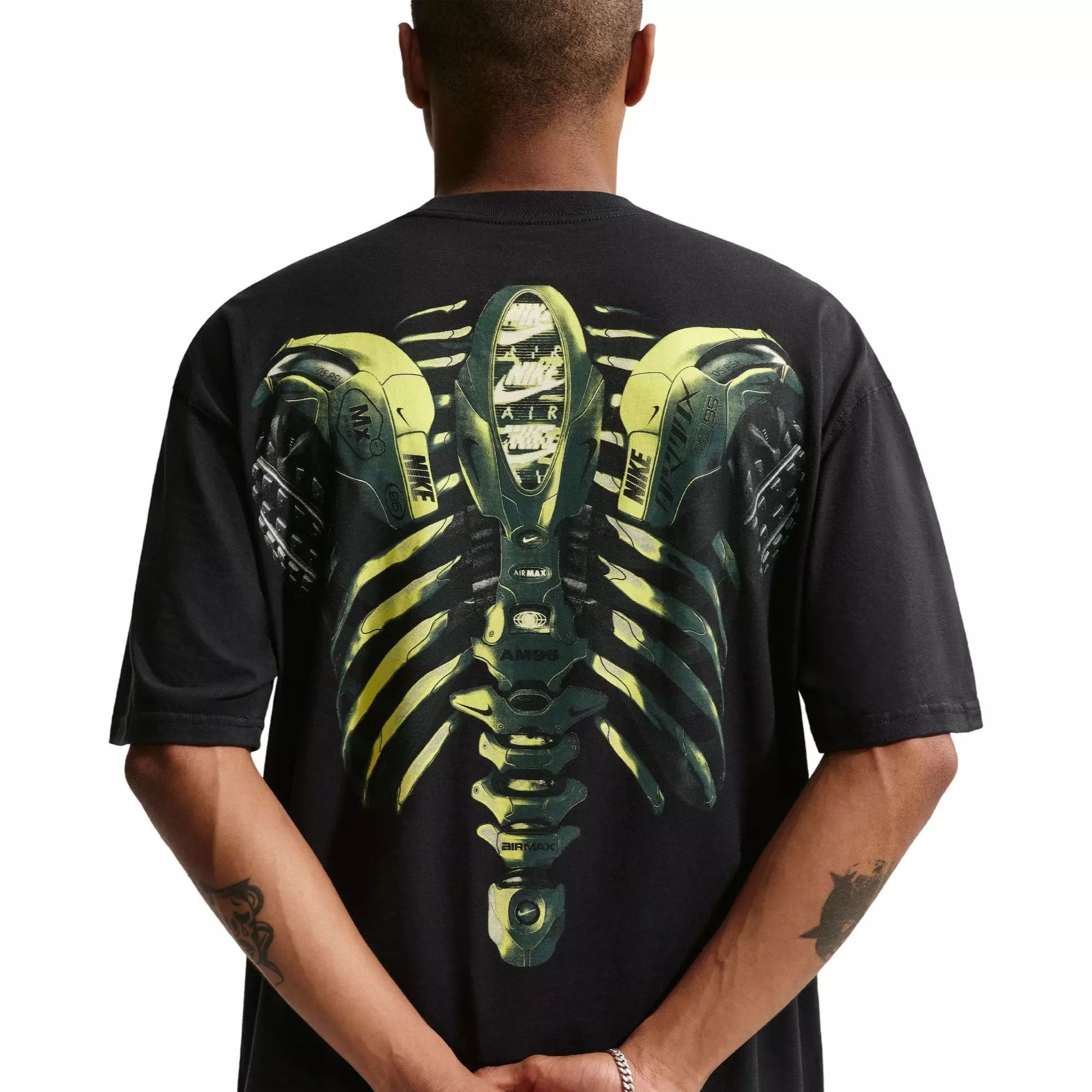 Nike Men's Sportswear Exoskeleton Max90 Tee - BLACK