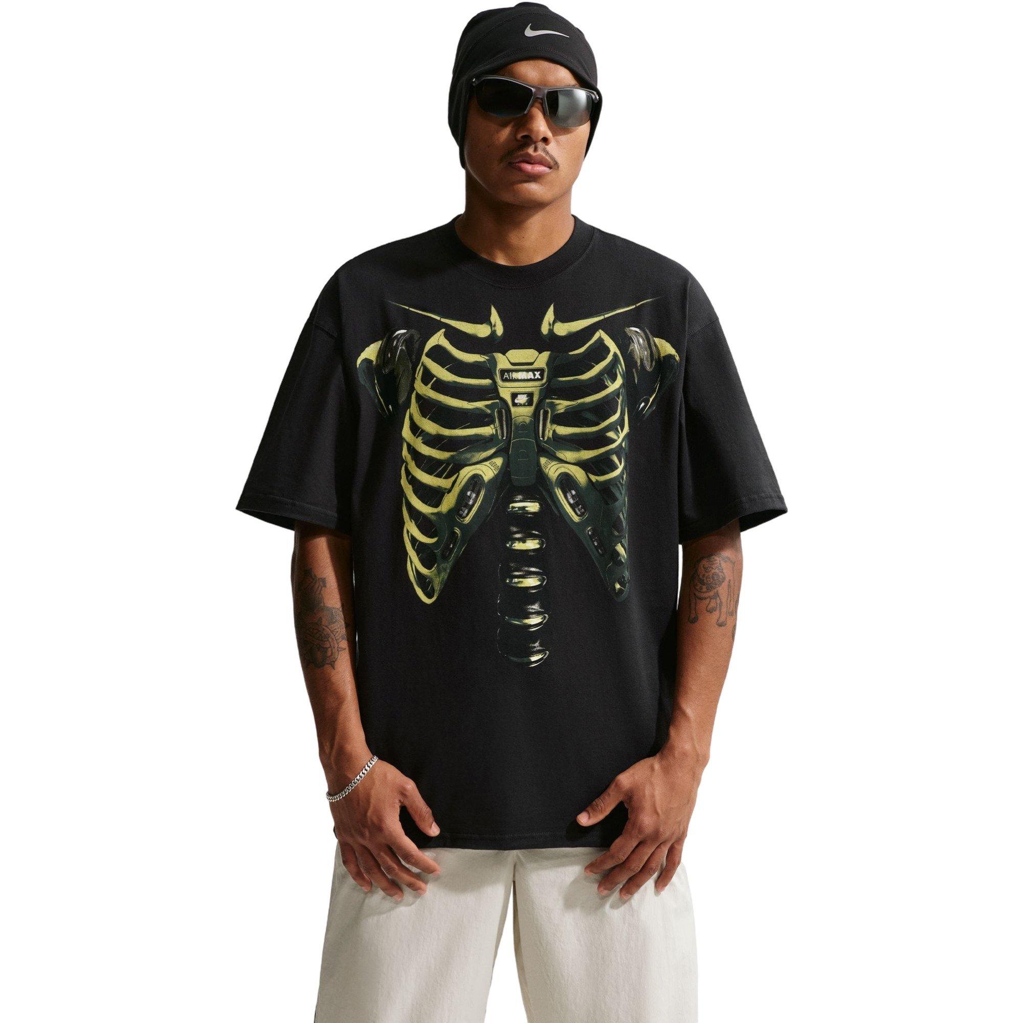 Nike Men's Sportswear Exoskeleton Max90 Tee - BLACK Thumbnail View 3