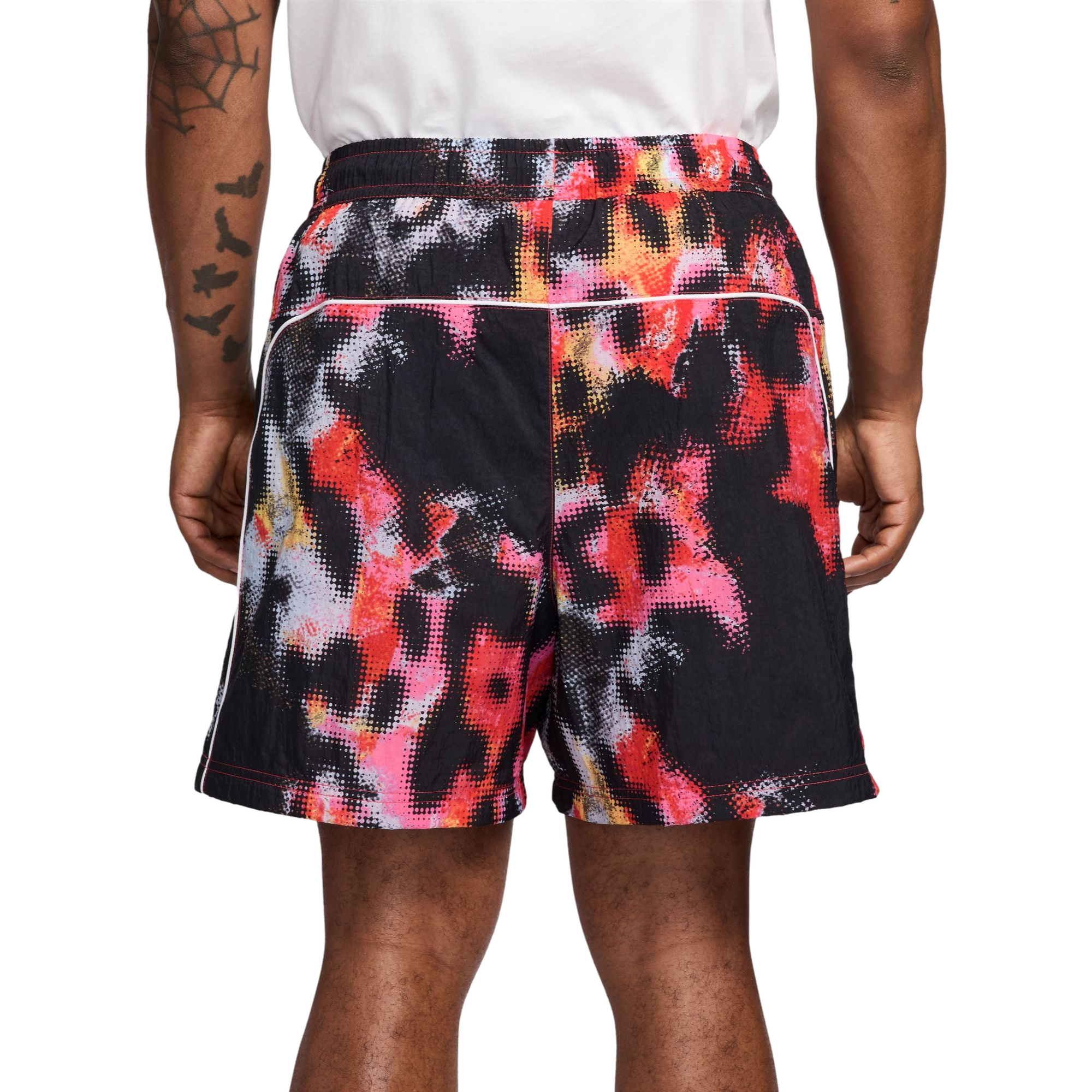 Nike Men's Air Woven Shorts - RED/BLACK Thumbnail View 2