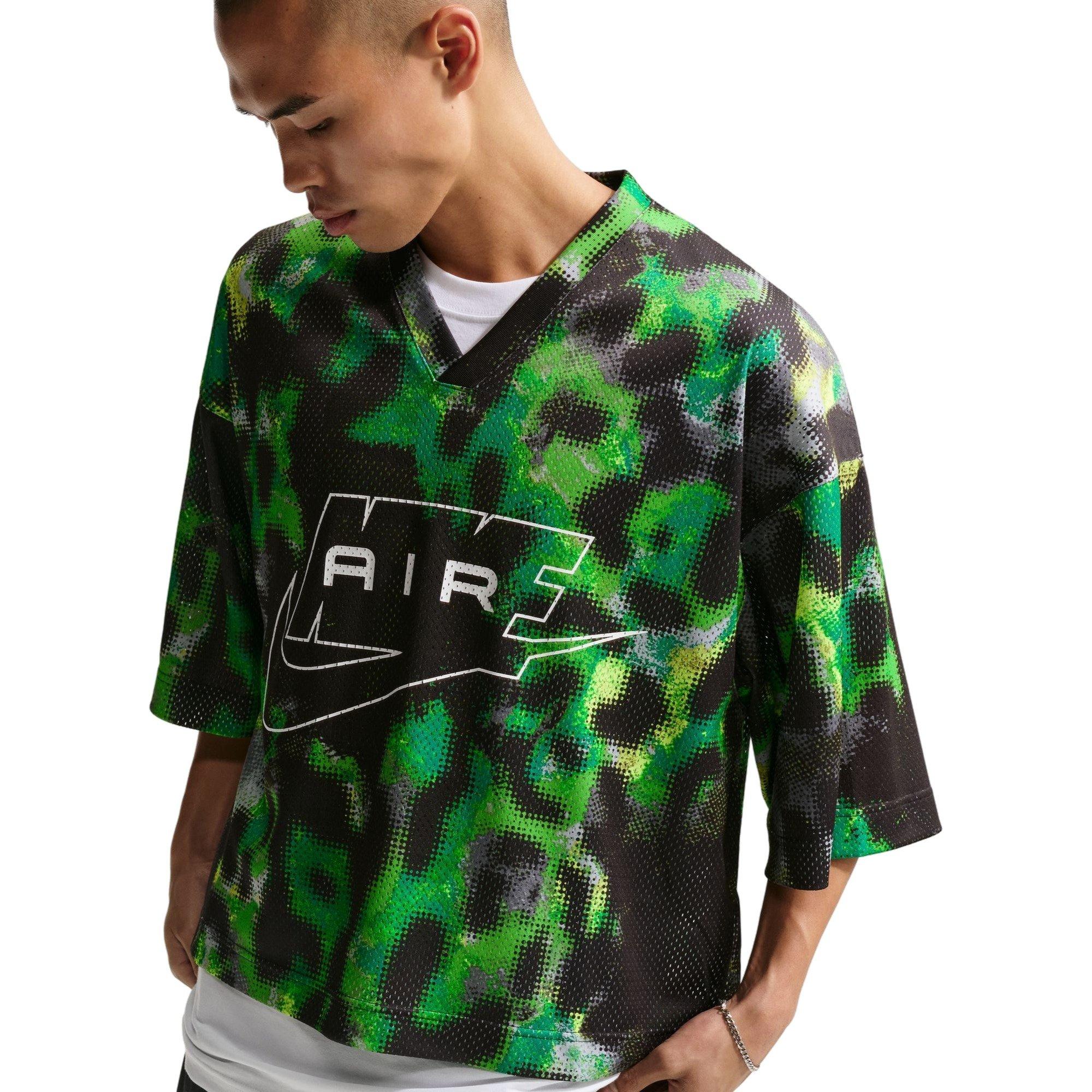 Nike Men's Air Woven Jersey - GREEN/BLACK Thumbnail View 5