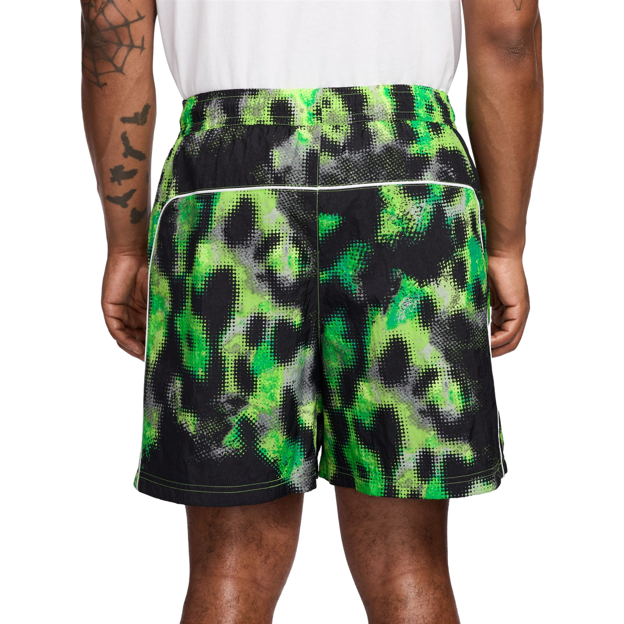 Nike Men's Air Woven Shorts-Green/Black - GREEN/BLACK Thumbnail View 2
