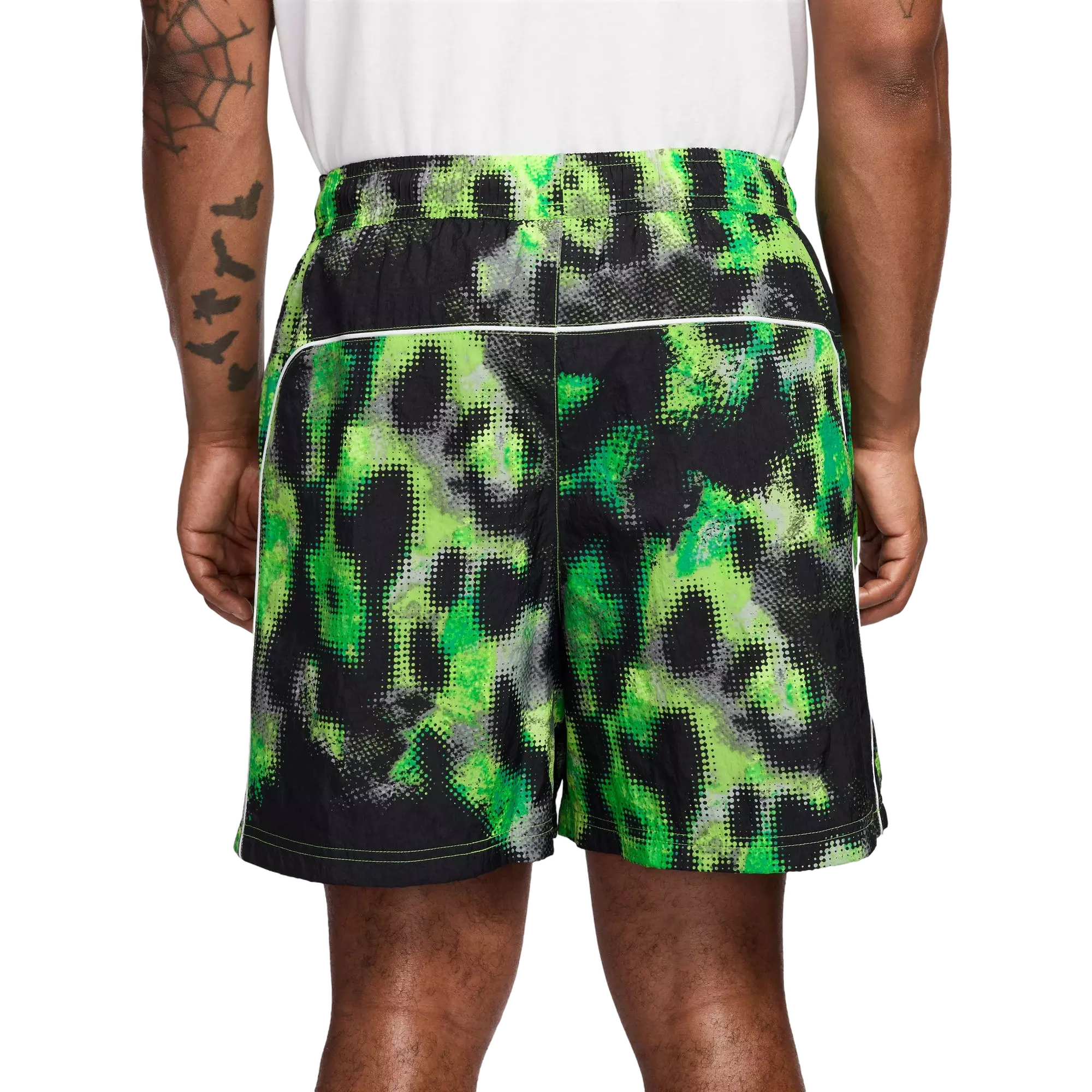 Nike Men's Air Woven Shorts-Green/Black - GREEN/BLACK