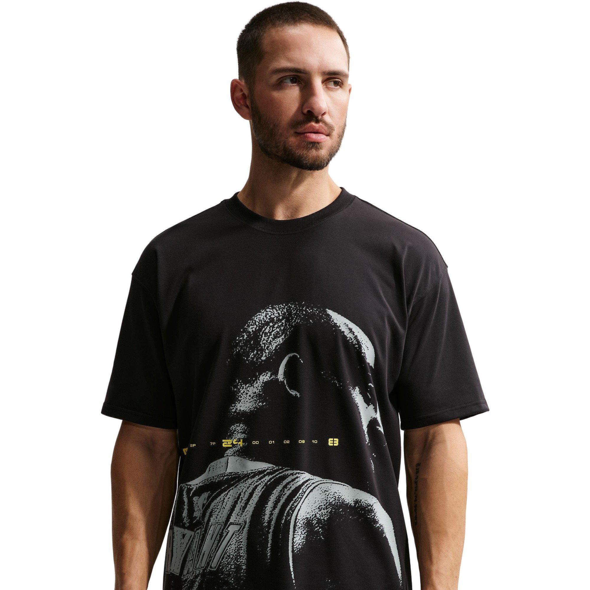 Nike Men's Kobe Dri-FIT Basketball Tee - BLACK Thumbnail View 3