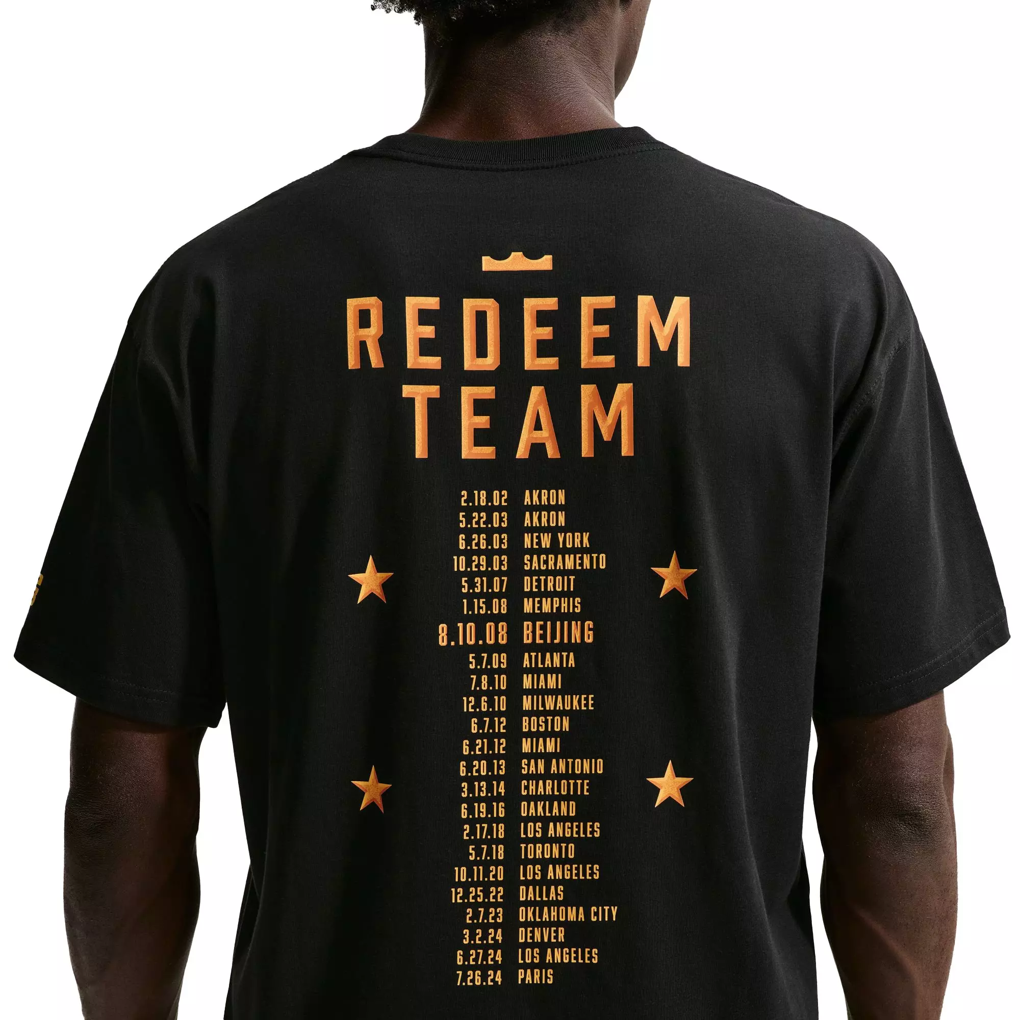 Nike LeBron "Out For Redemption" Men's Basketball Tee - BLACK