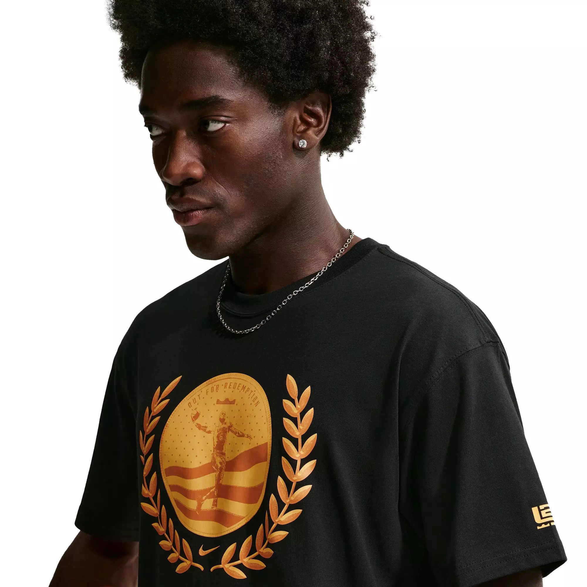 Nike LeBron "Out For Redemption" Men's Basketball Tee - BLACK