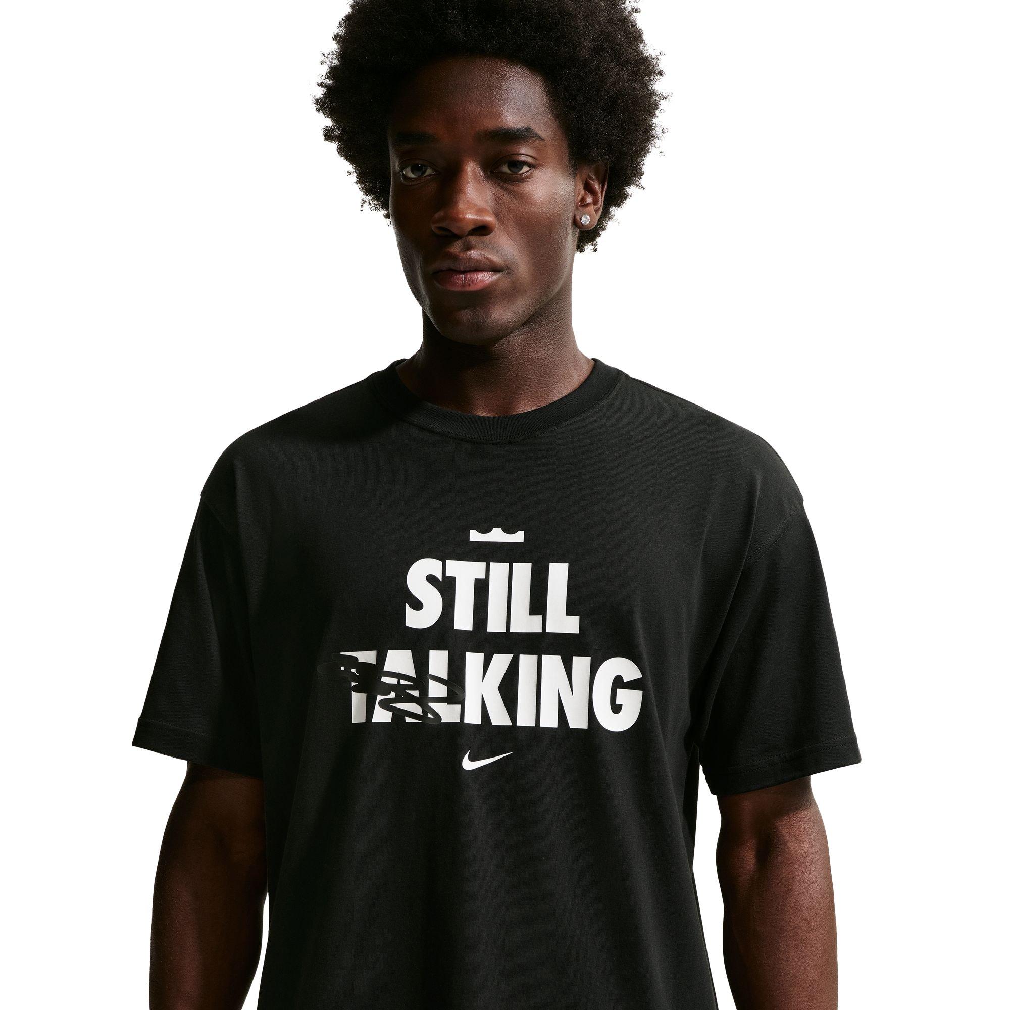 Nike LeBron "Shut Up and Dribble" Men's Basketball T-Shirt - BLACK Thumbnail View 1