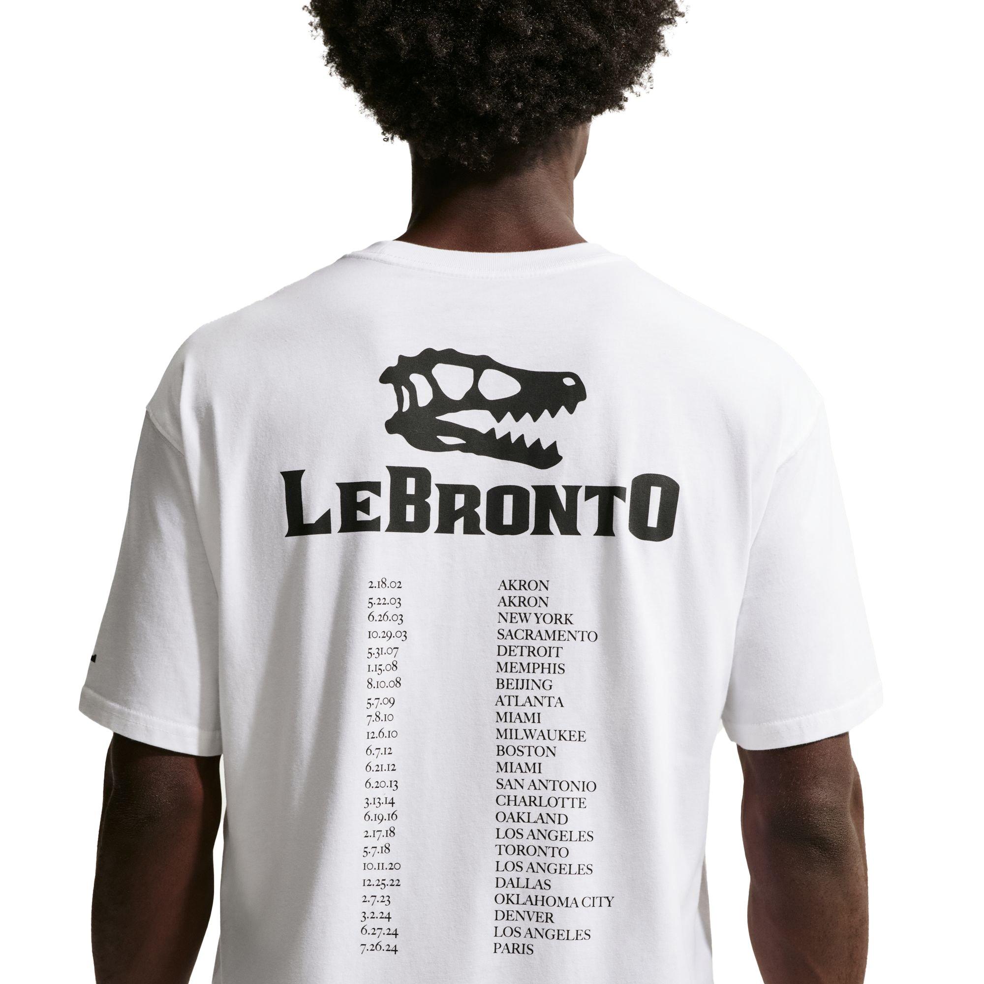 Nike LeBron "LeBronto" Men's Basketball T-Shirt - WHITE Thumbnail View 2
