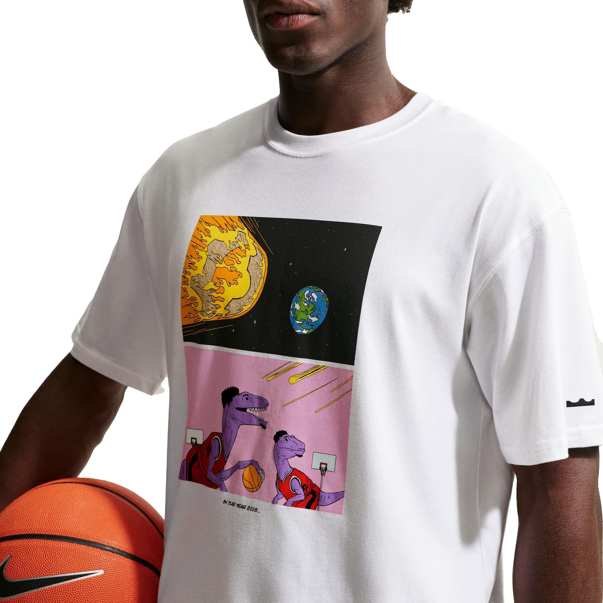 Nike LeBron "LeBronto" Men's Basketball T-Shirt - WHITE Thumbnail View 3