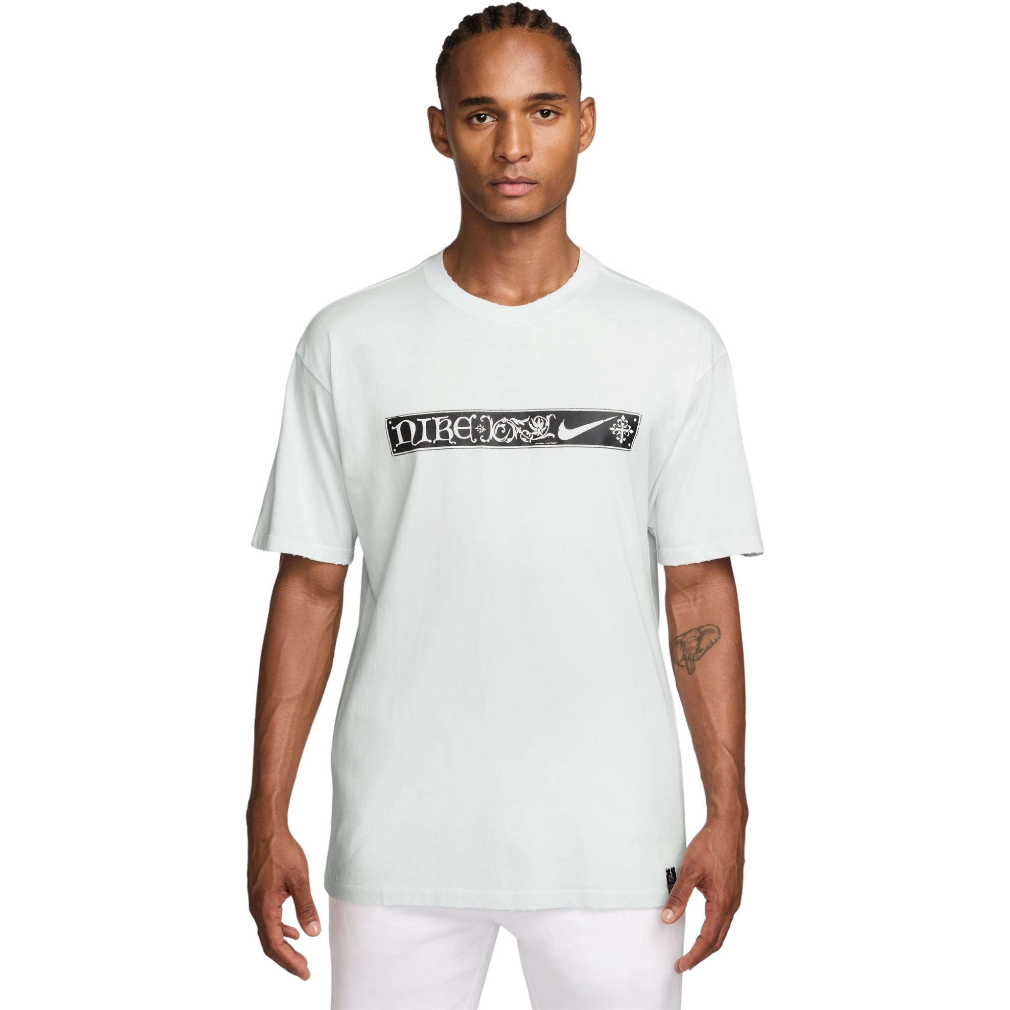 Nike Men's LSE Camelot Core Tee - Off White - OFF-WHITE Thumbnail View 1