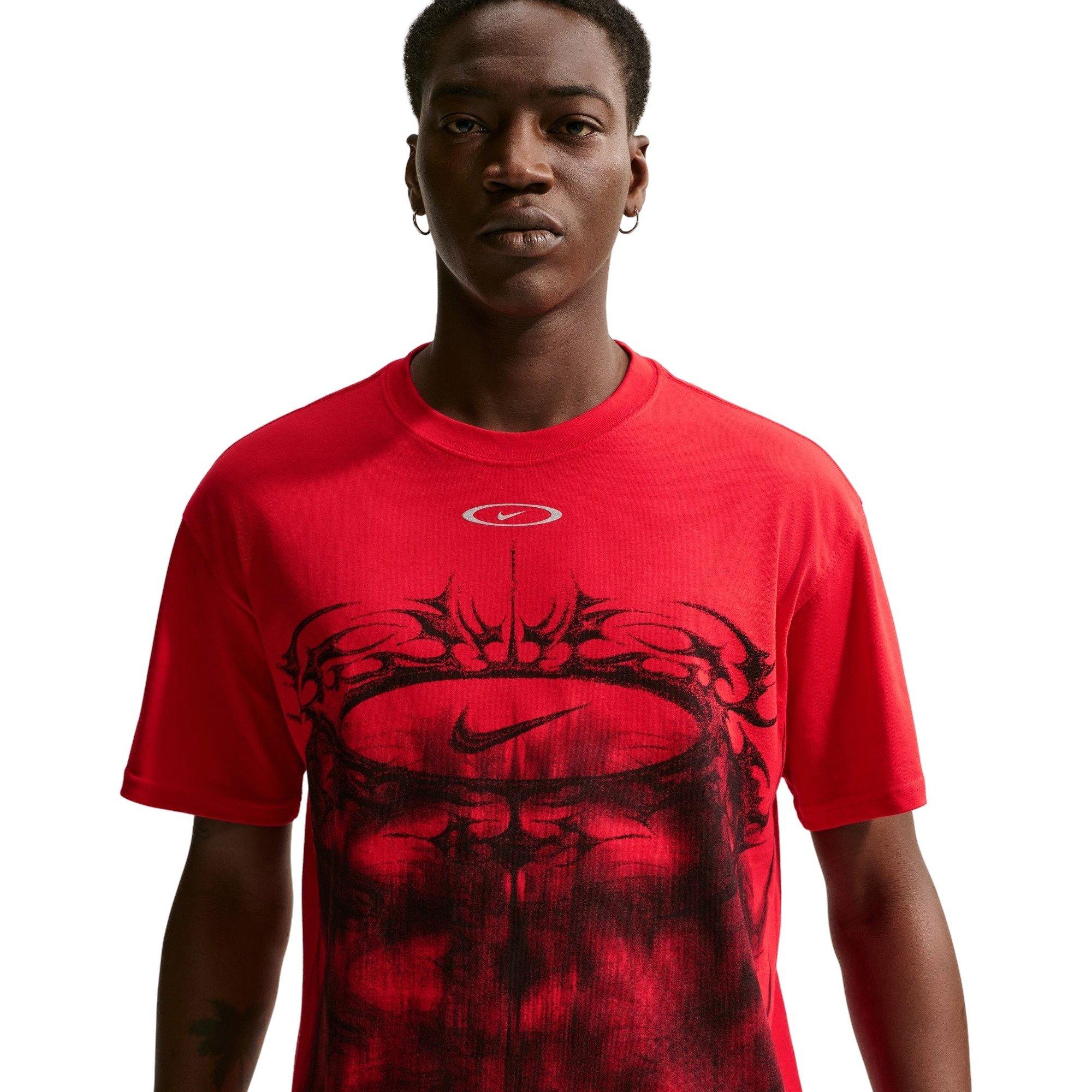 Nike Men's Sportswear Max90 Tee-Red - RED Thumbnail View 3