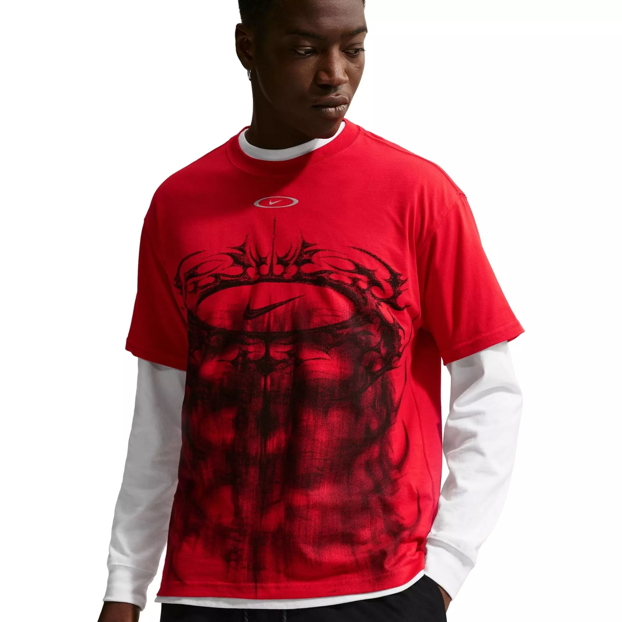 Nike Men's Sportswear Max90 Tee - Red - RED