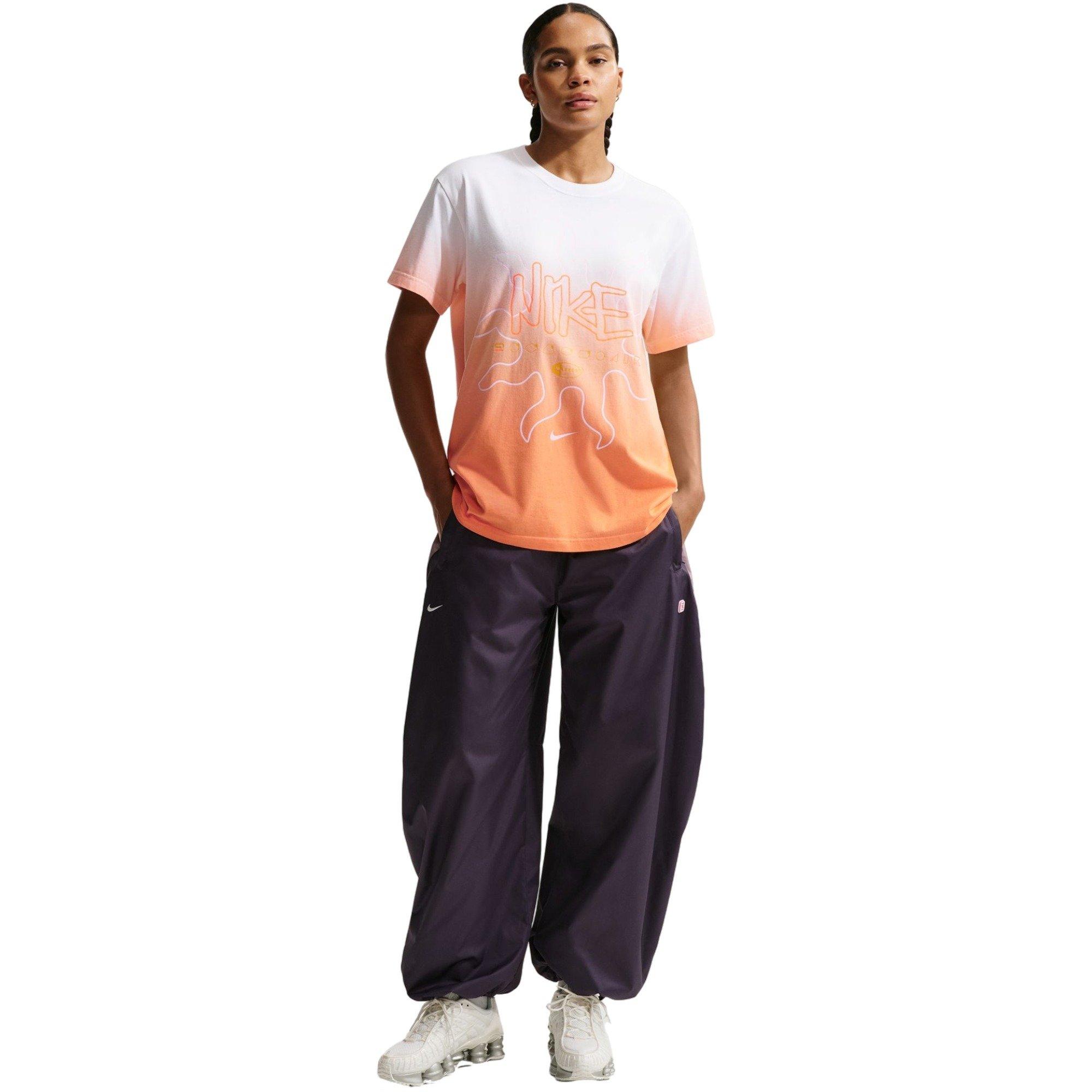 Nike Women's Sportswear Crew-Neck Tee - Orange - ORANGE Thumbnail View 1